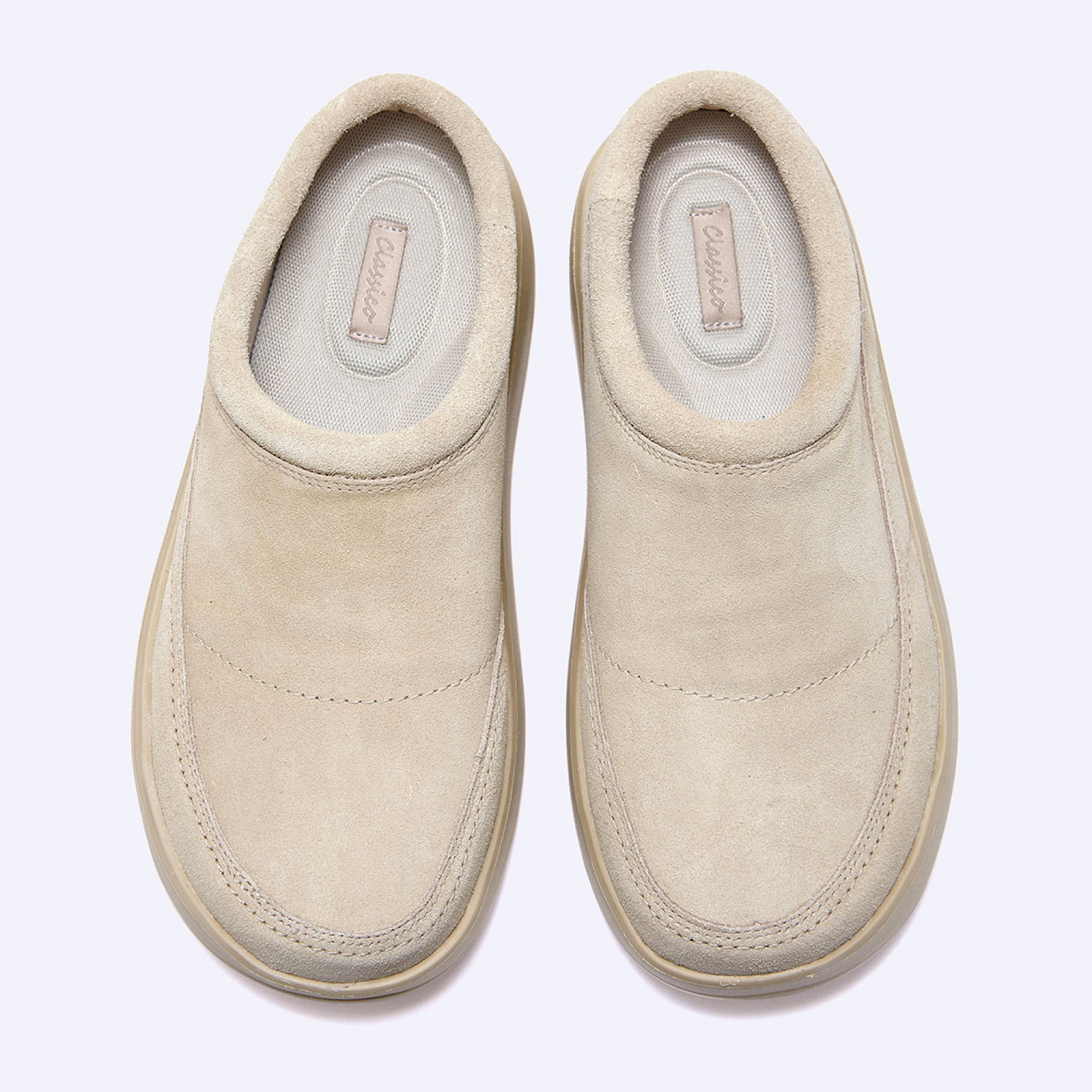 스웨이드 스너기 클로그 베이지 / FLCCFA3U30