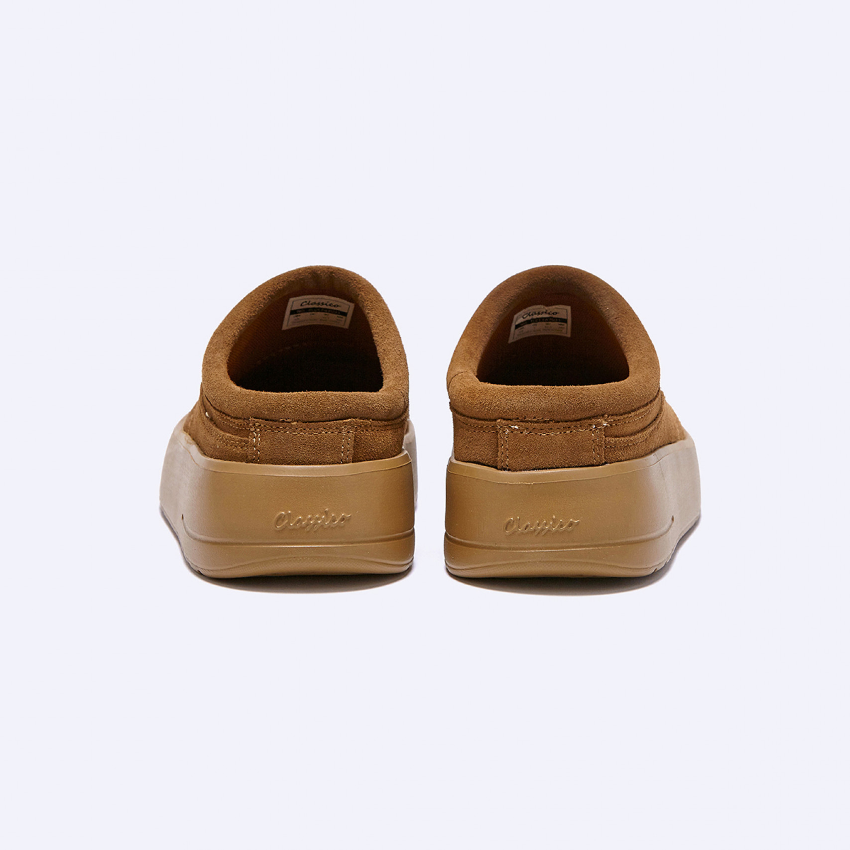 스웨이드 스너기 클로그 카멜 / FLCCFA3U31