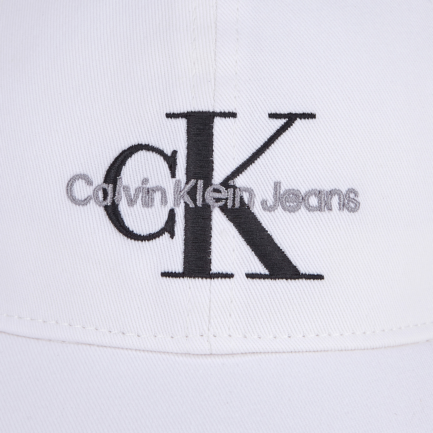 CKJ 모노그램 엠브로이더리 볼캡 화이트 / 4G5004GYAF