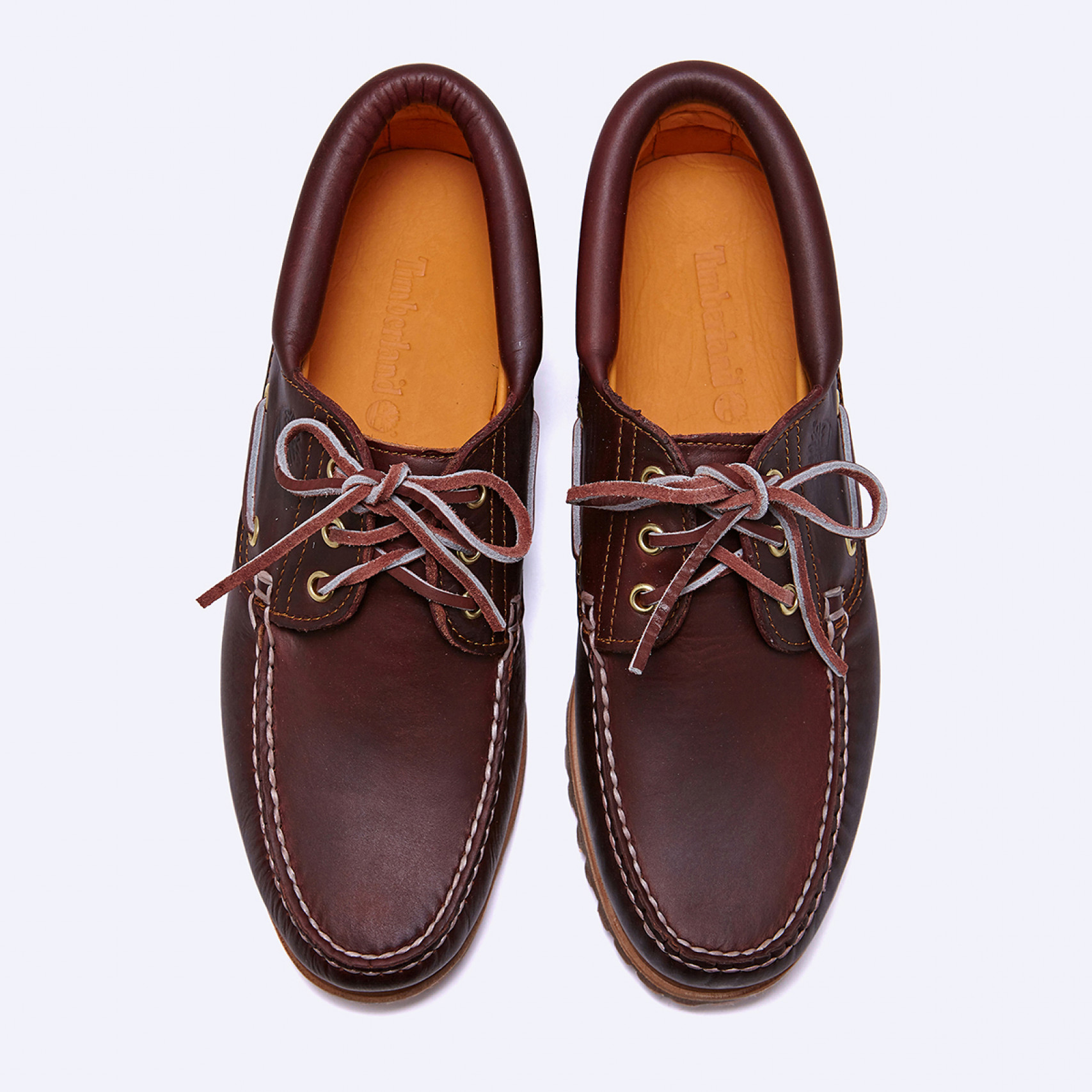 어센틱 3아이 보트 슈즈 버건디 남성 / 50009