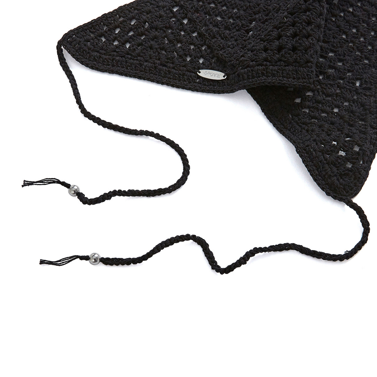 니트 헤어 스카프 블랙 / FLOTFA2S22