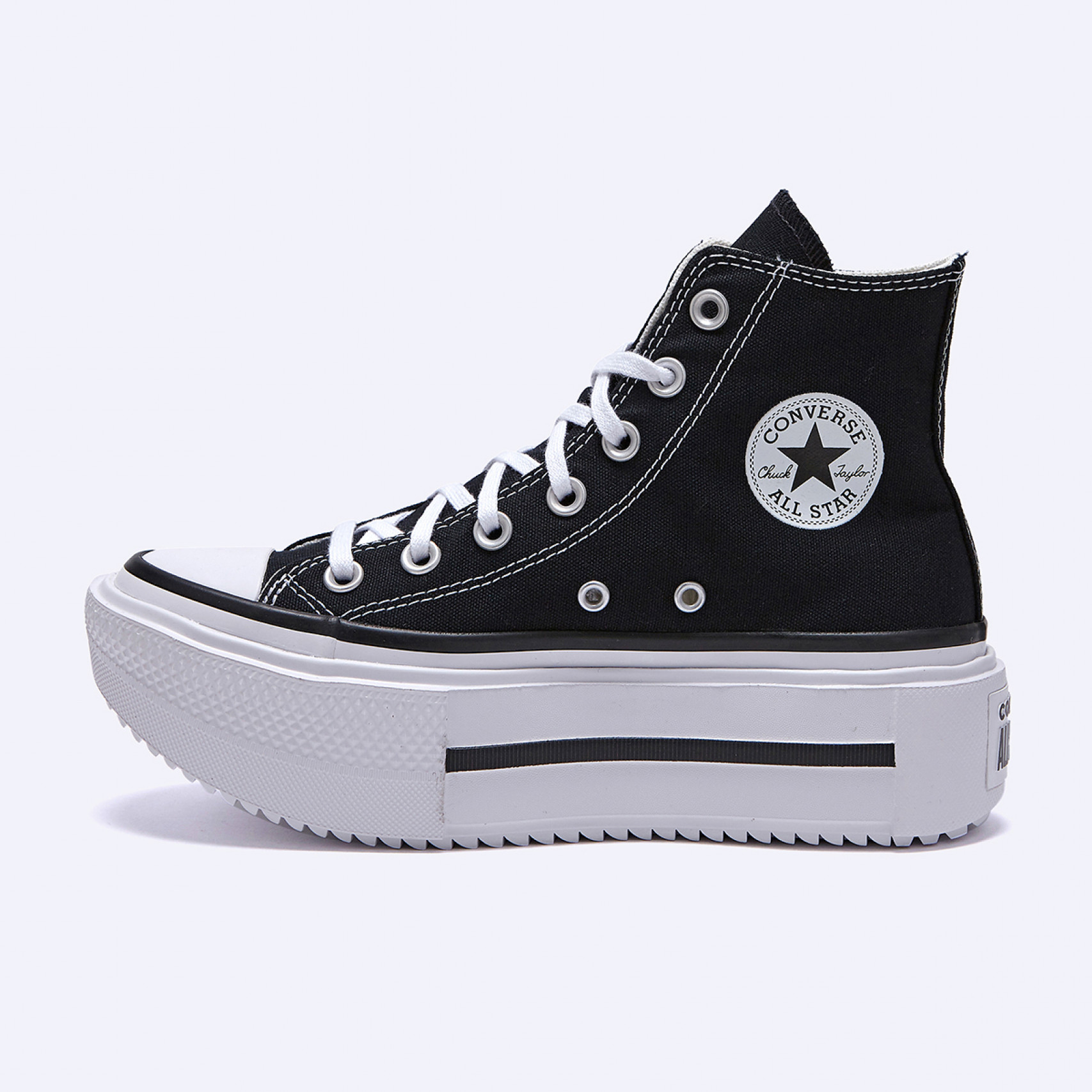 척테일러 올스타 더블 스택 하이 블랙 / A12975C