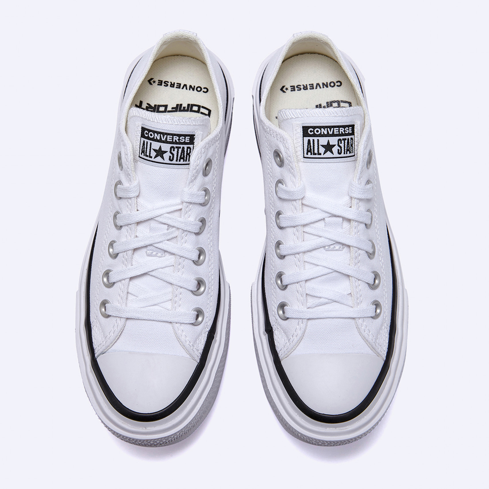 척테일러 올스타 더블 스택 화이트 / A15491C