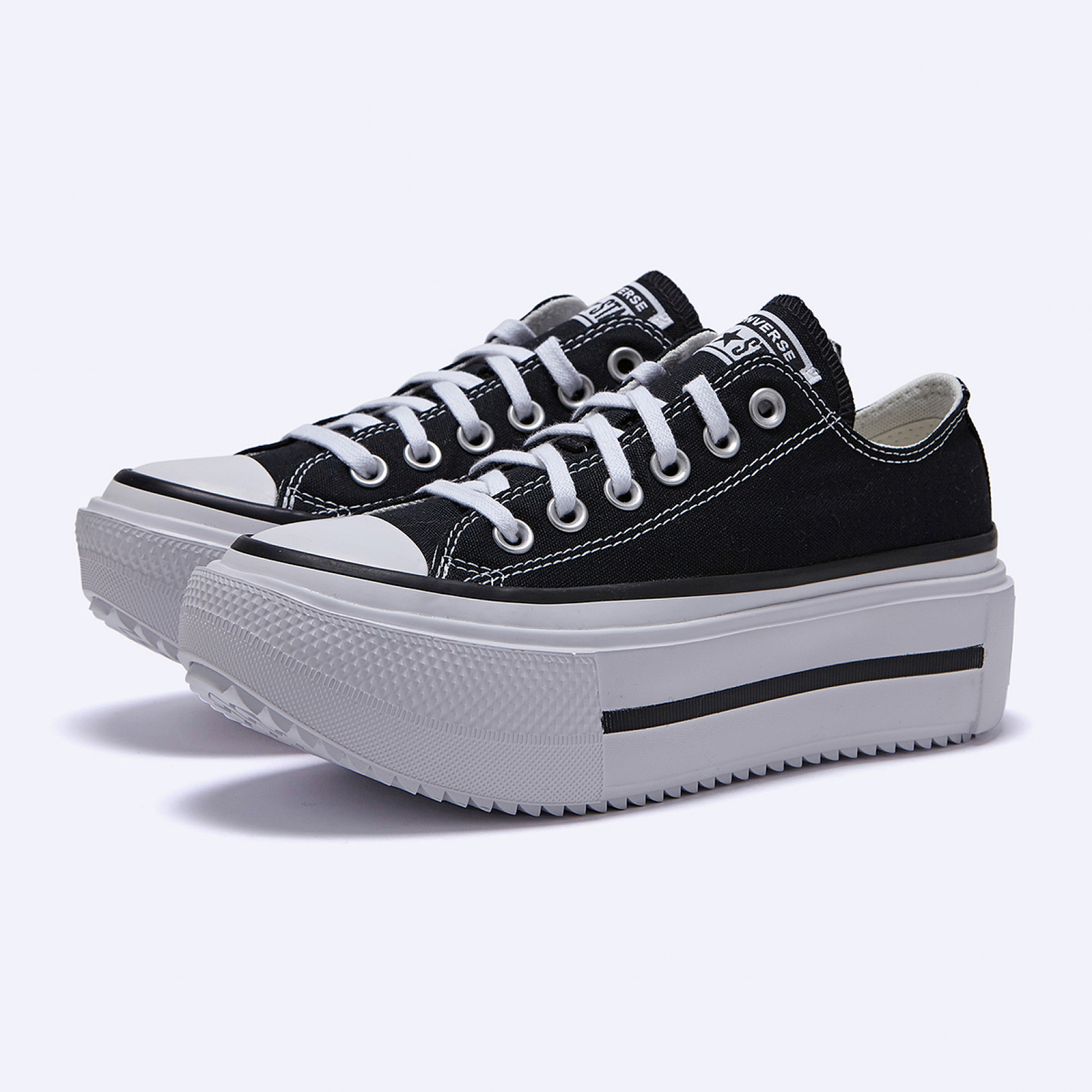 척테일러 올스타 더블 스택 블랙 / A15490C