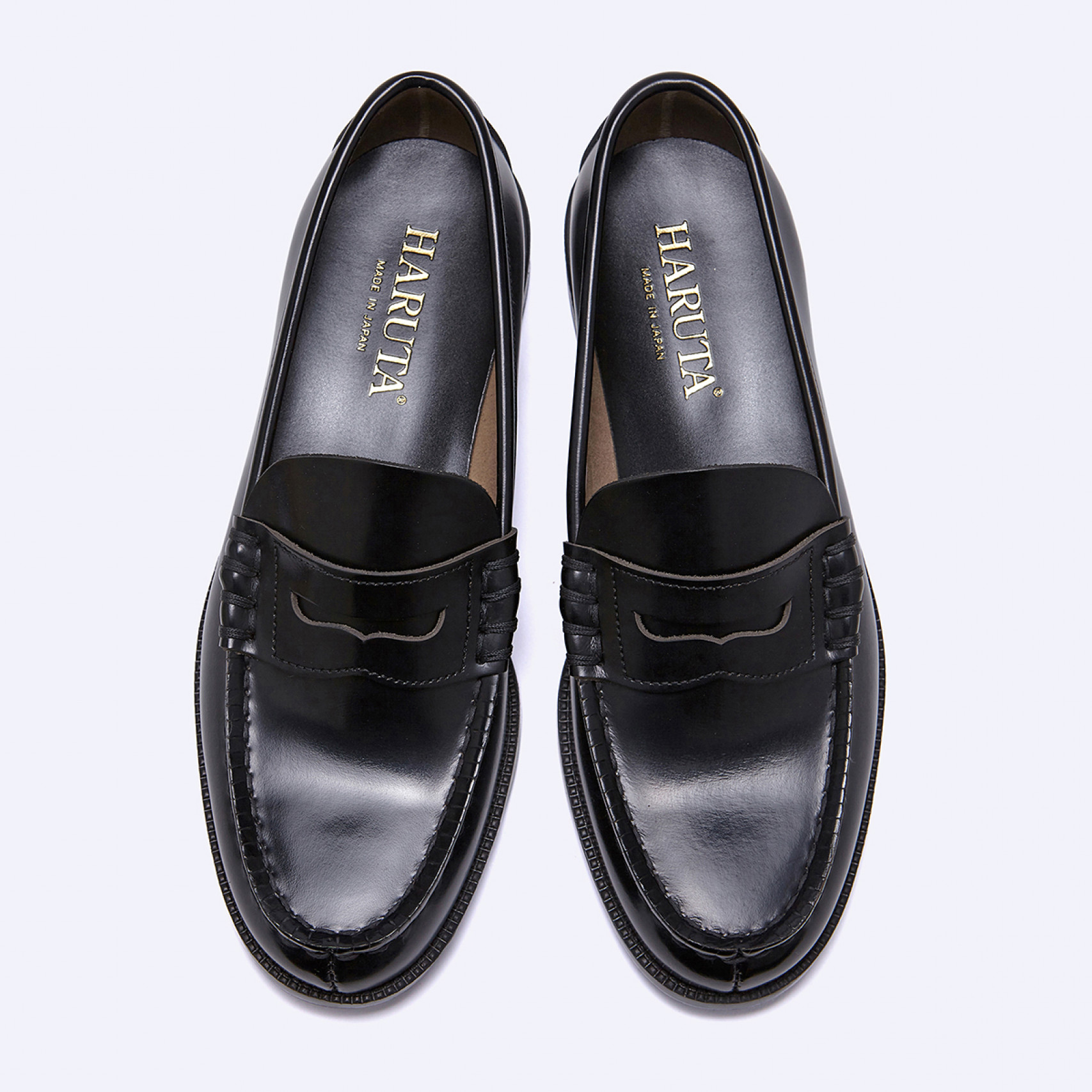 남성용 소가죽 페니로퍼 906-BLACK