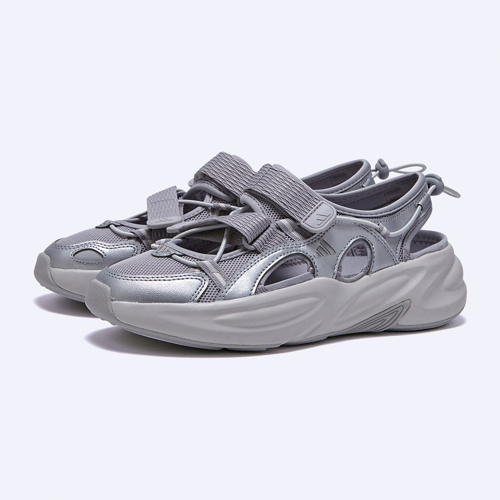 오즈웨이브 샌들 그레이 투 실버 메탈릭 / JS4580