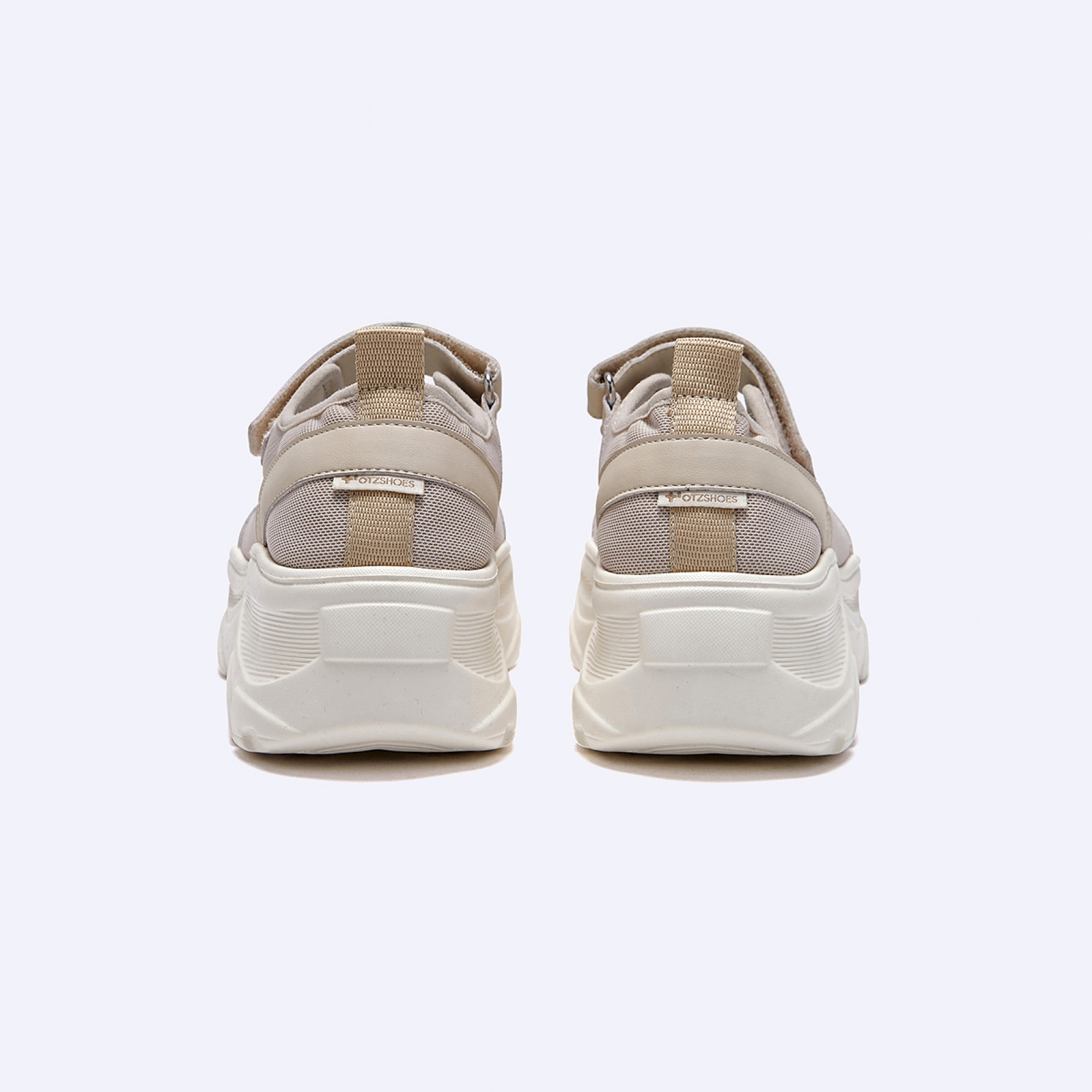 로미타 플랫폼 벨크로 메리제인슈즈 베이지 / FLOTFA1W04