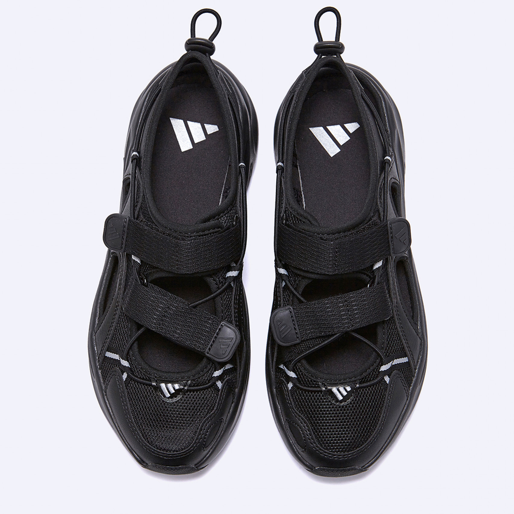 오즈웨이브 샌들 코어 블랙 실버 메탈릭 / JS4582