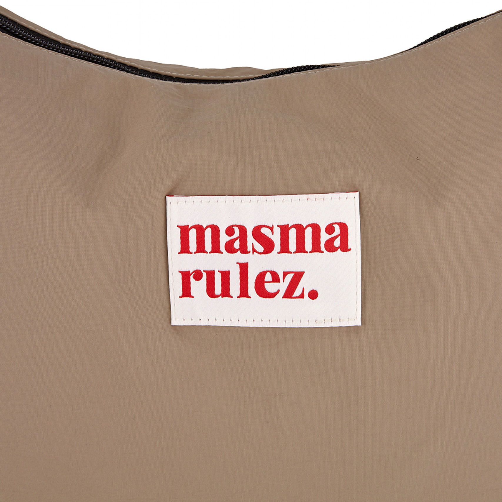 하프문 크로스백 카키 베이지