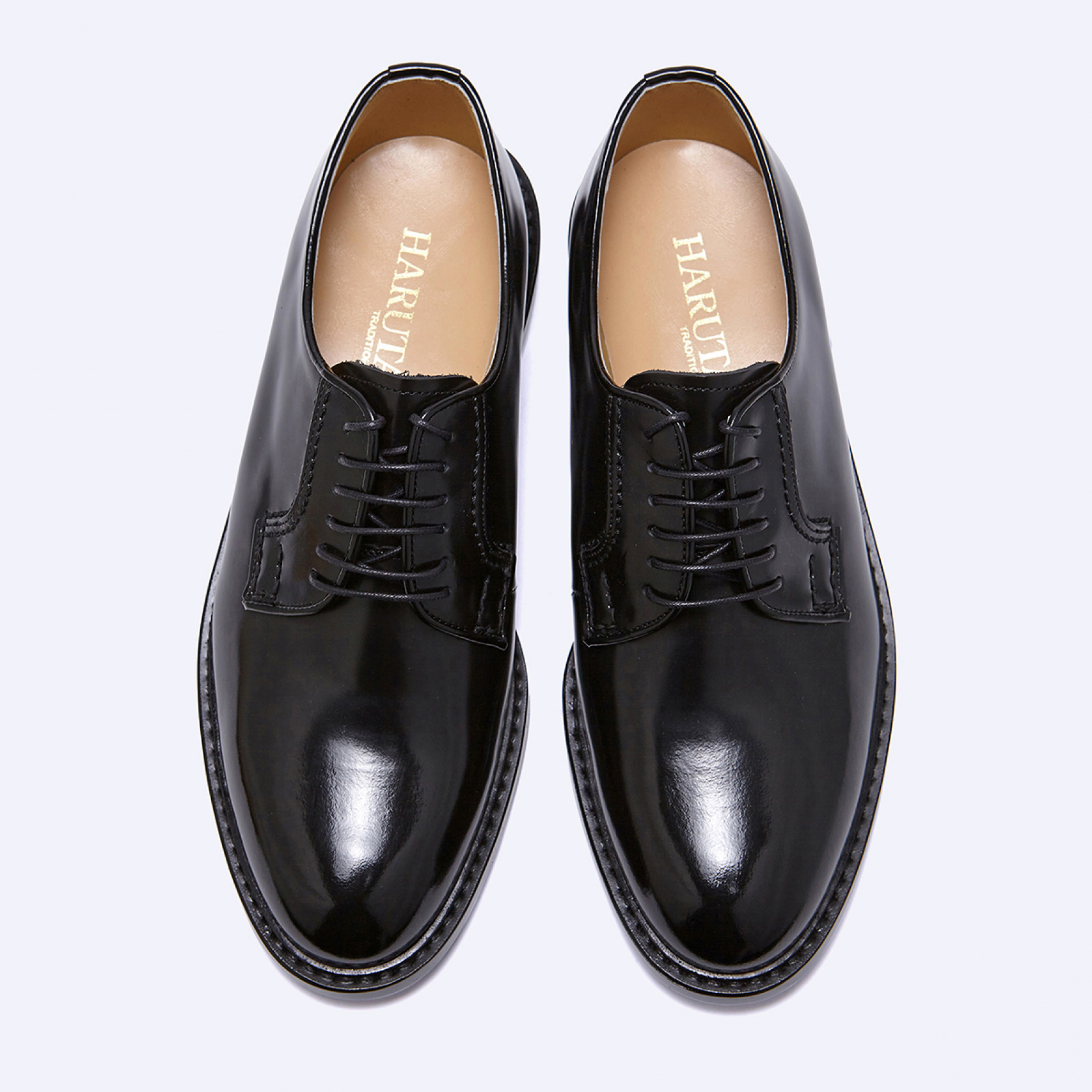 남성용 소가죽 더비슈즈 HS-711 BLACK