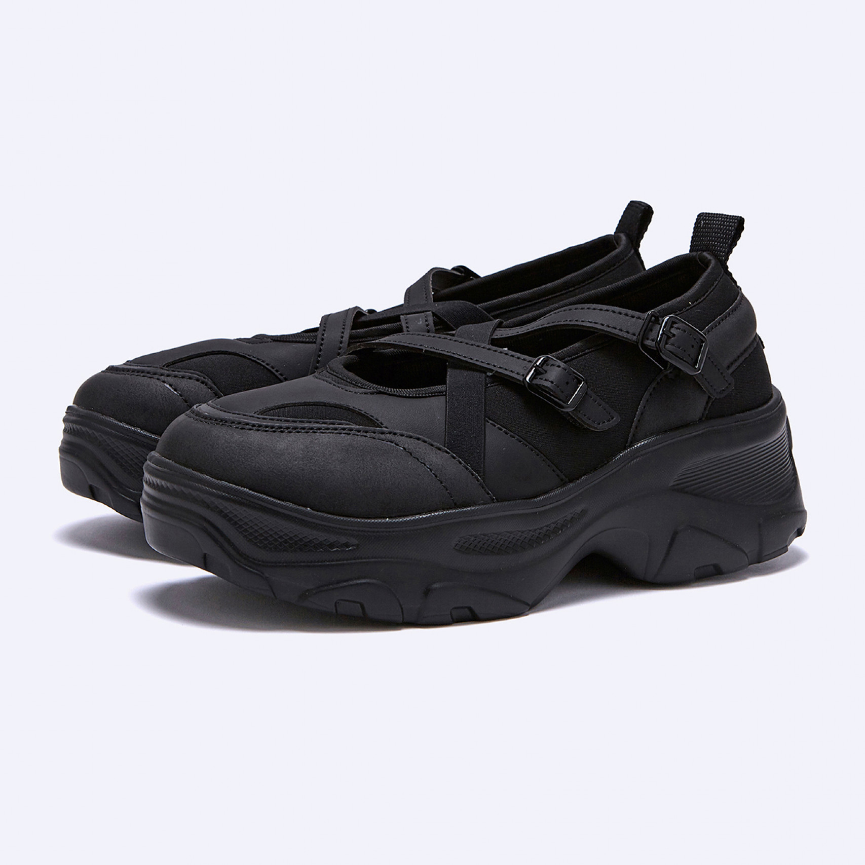 로미타 플랫폼 밴딩 메리제인슈즈 블랙 / FLOTFA3W32