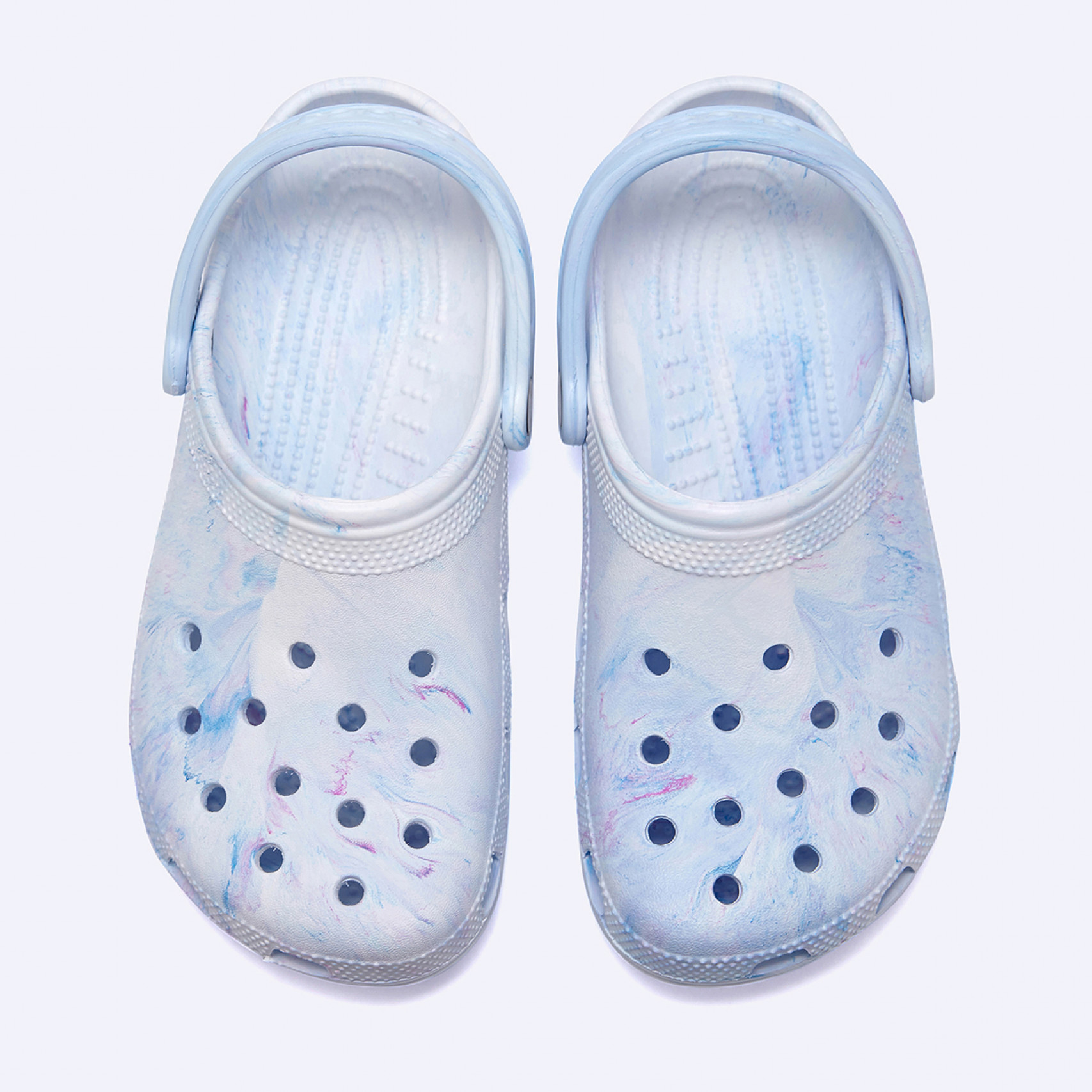 클래식 워터컬러 마블 클로그 블루 / 211583-4ZD