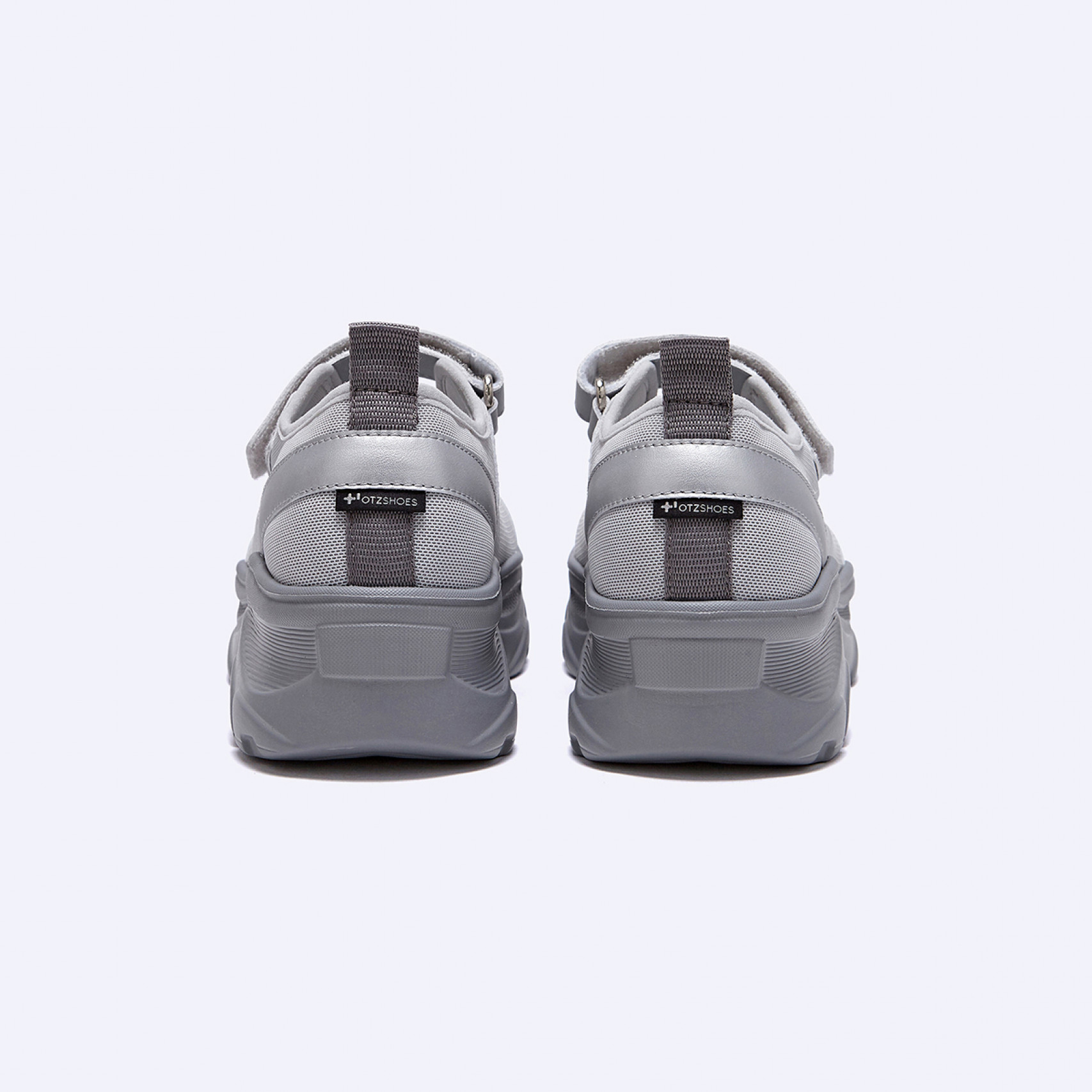 로미타 플랫폼 벨크로 메리제인슈즈 실버 / FLOTFA2W39