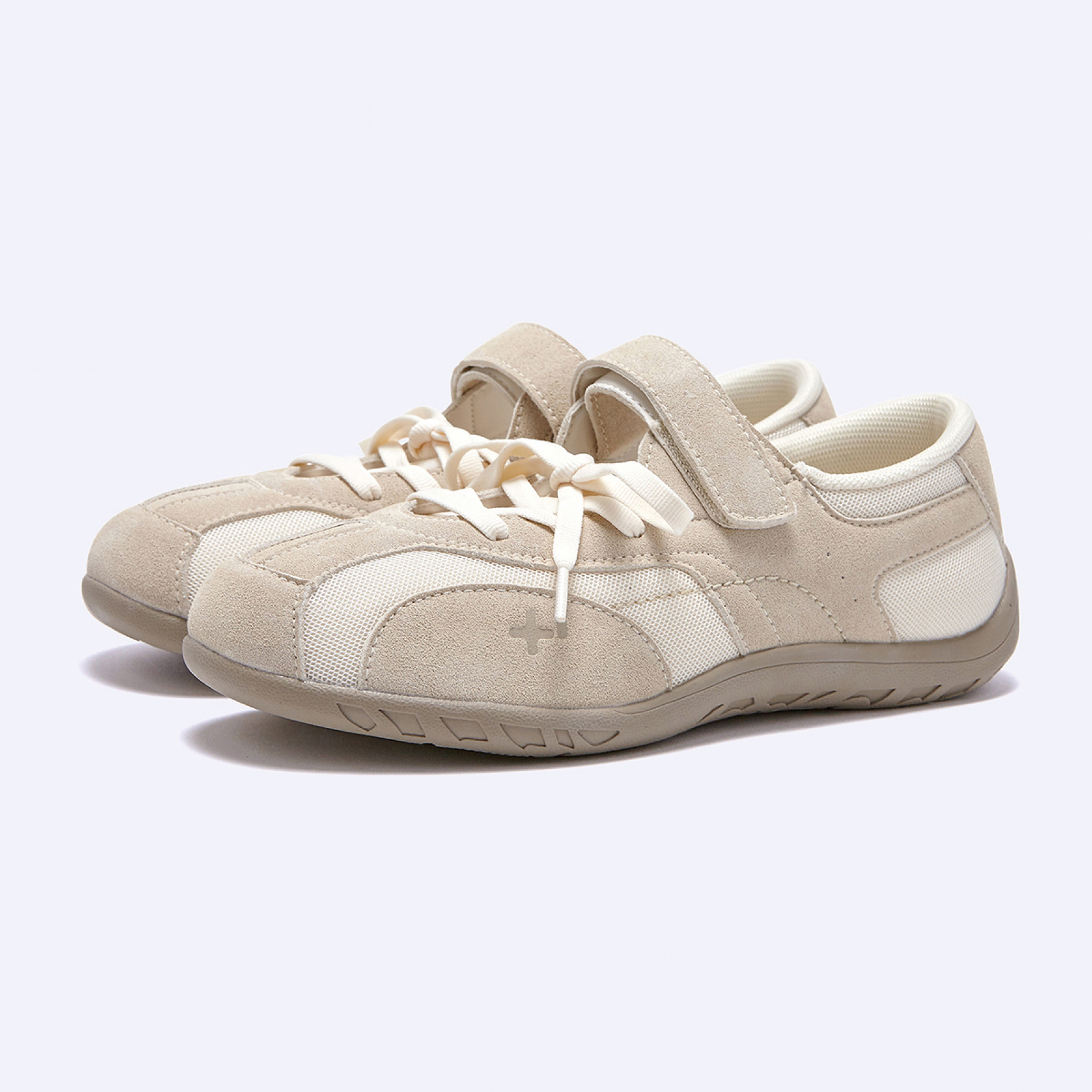 로마리 스웨이드 레이스업 스니커즈 아이보리 / FLOTFA3W42