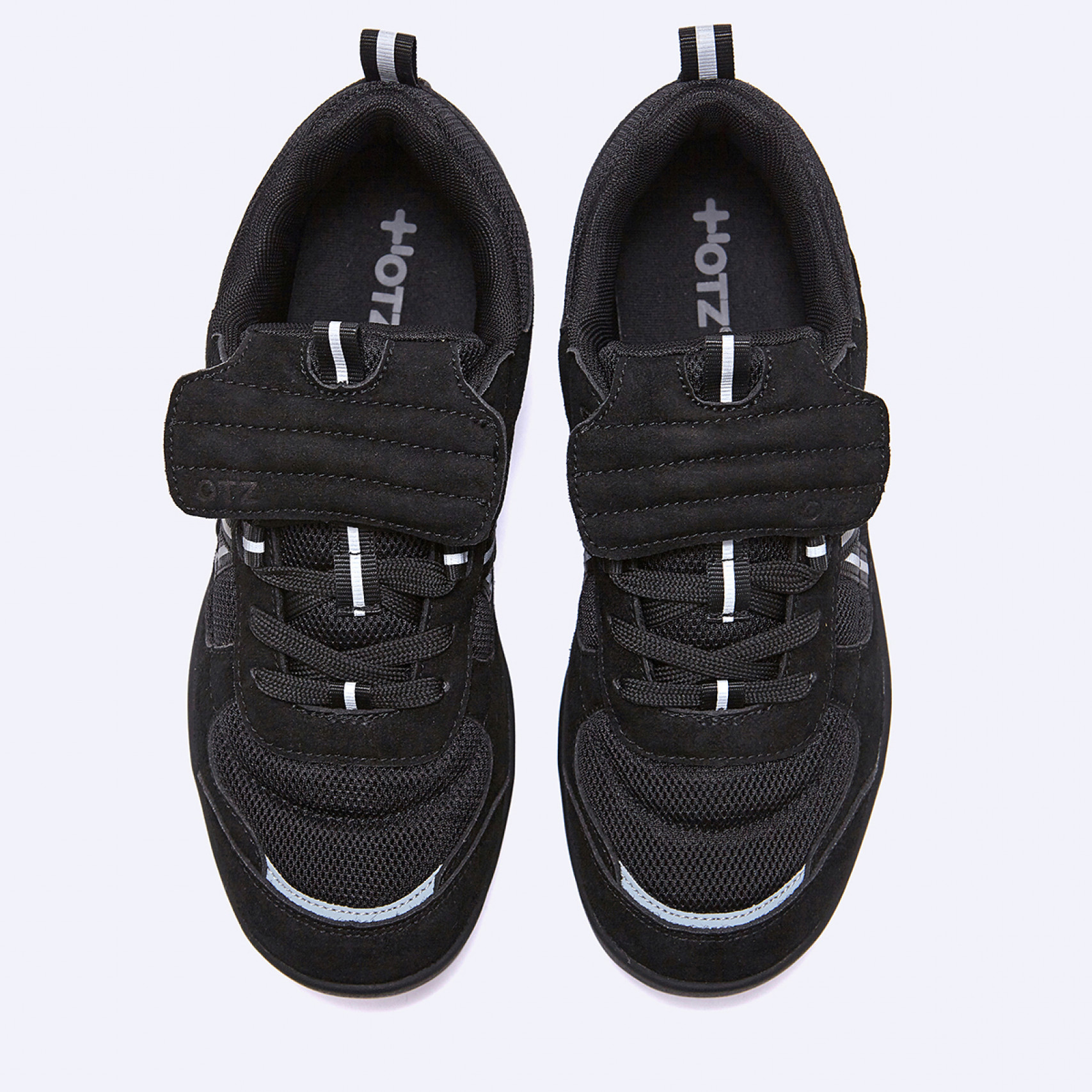 플랩 스웨이드 스니커즈 블랙 / FLOTFA3W44