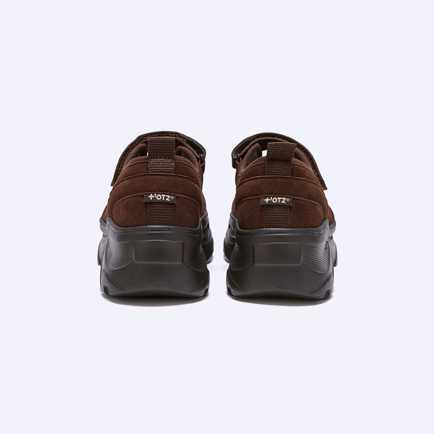 로미타 스웨이드 플랫폼 벨크로 메리제인슈즈 브라운 / FLOTFA3W53