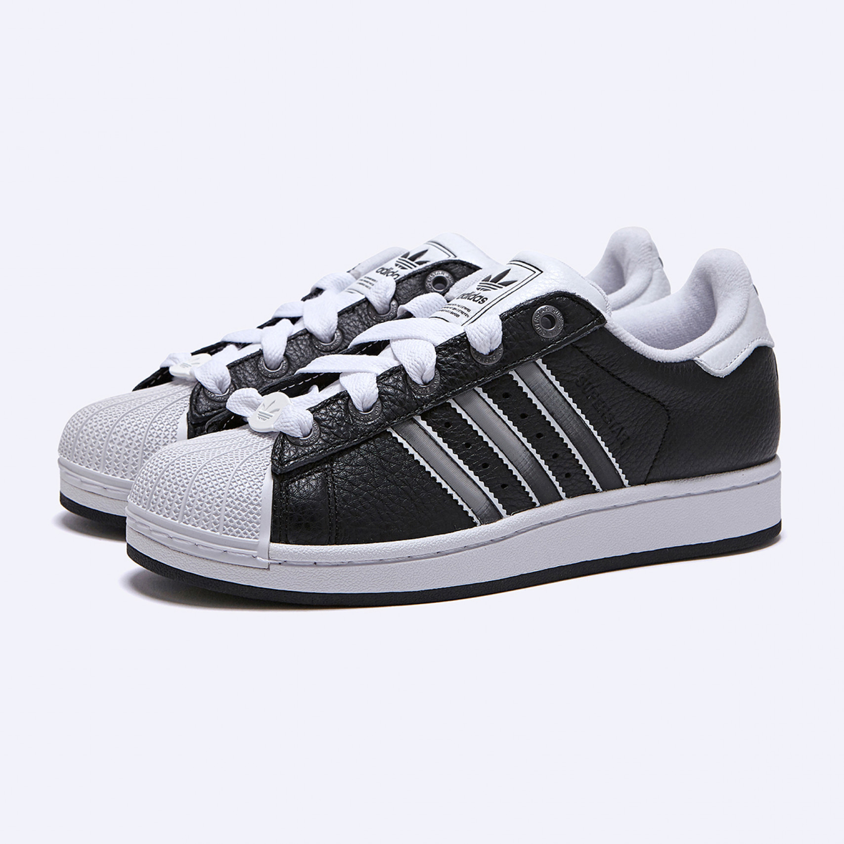 슈퍼스타 II 코어 블랙 매트 실버 클라우드 화이트 / JQ3209