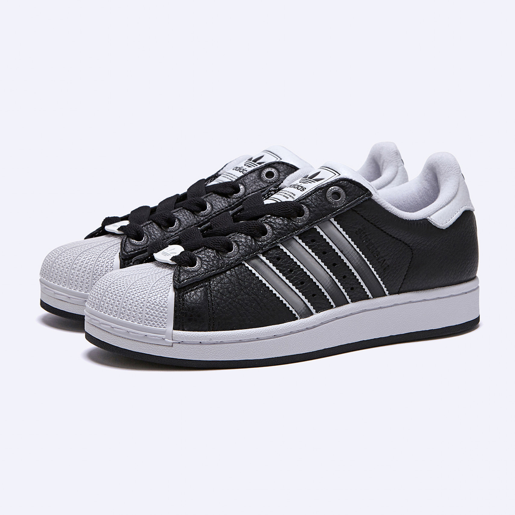 슈퍼스타 II 코어 블랙 매트 실버 클라우드 화이트 / JQ3209