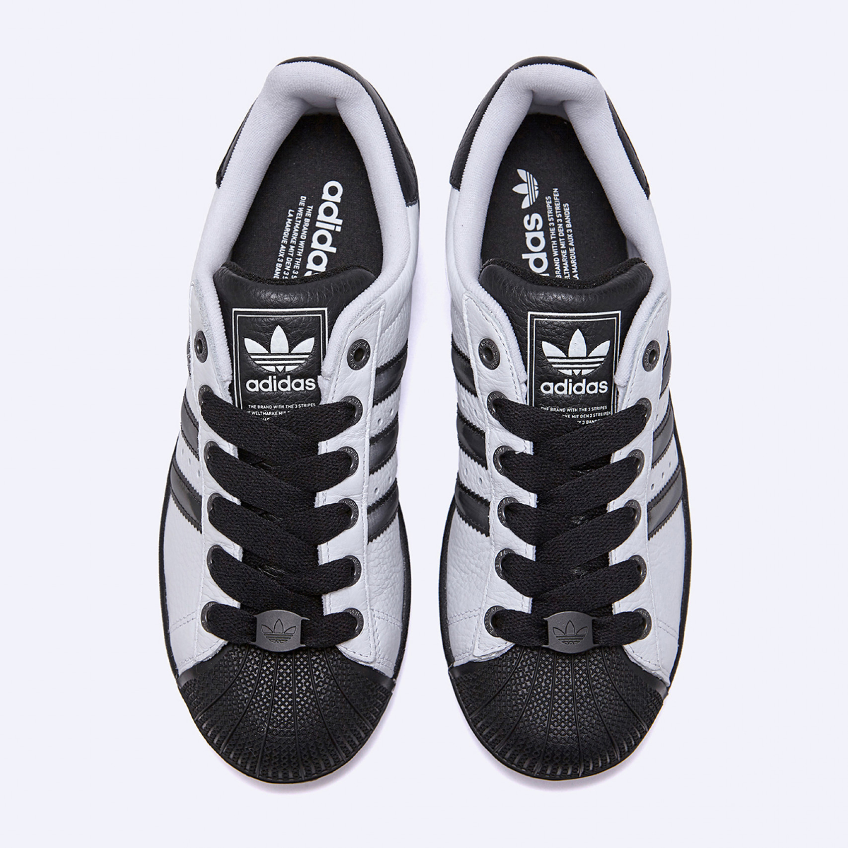 슈퍼스타 II 클라우드 화이트 매트 실버 코어 블랙 / JQ3208