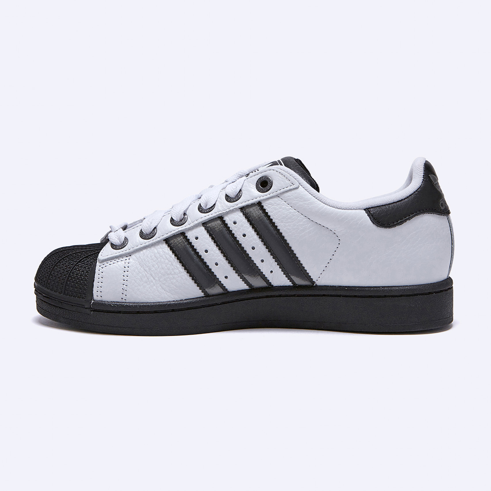 슈퍼스타 II 클라우드 화이트 매트 실버 코어 블랙 / JQ3208