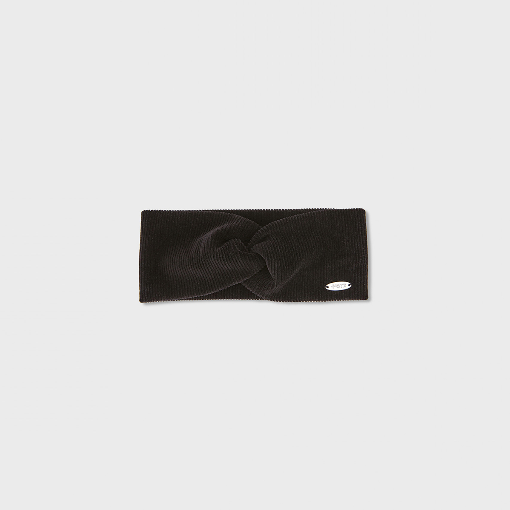 트위스트 코듀로이 헤어 밴드 블랙 / FLOTFA3A01