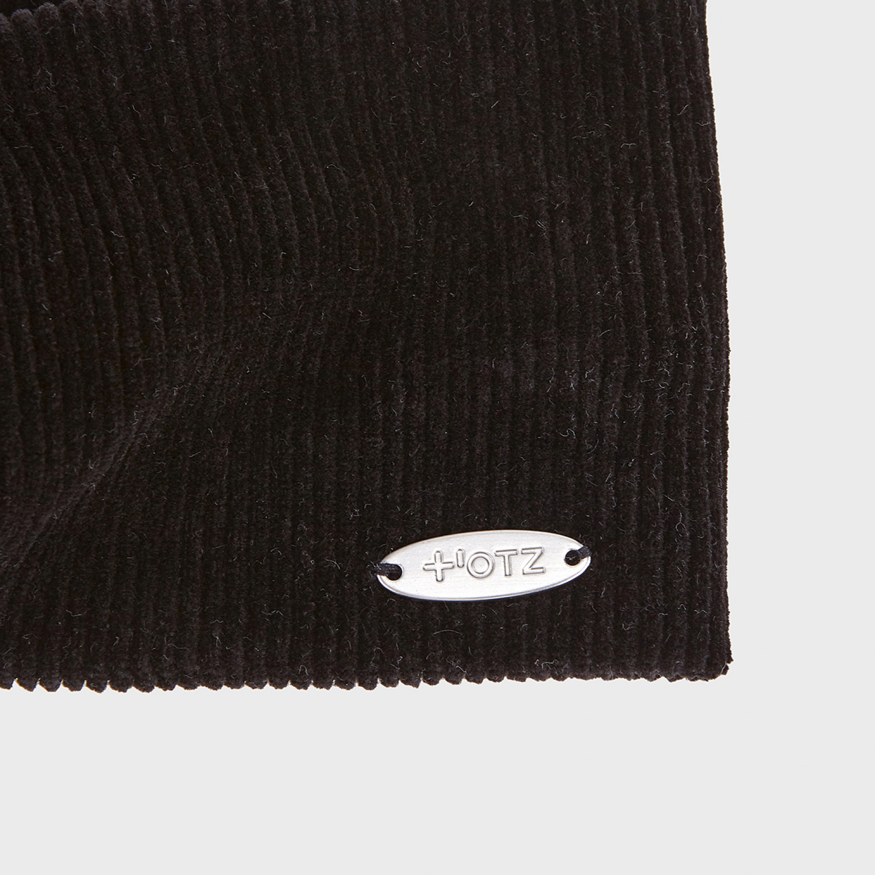 트위스트 코듀로이 헤어 밴드 블랙 / FLOTFA3A01