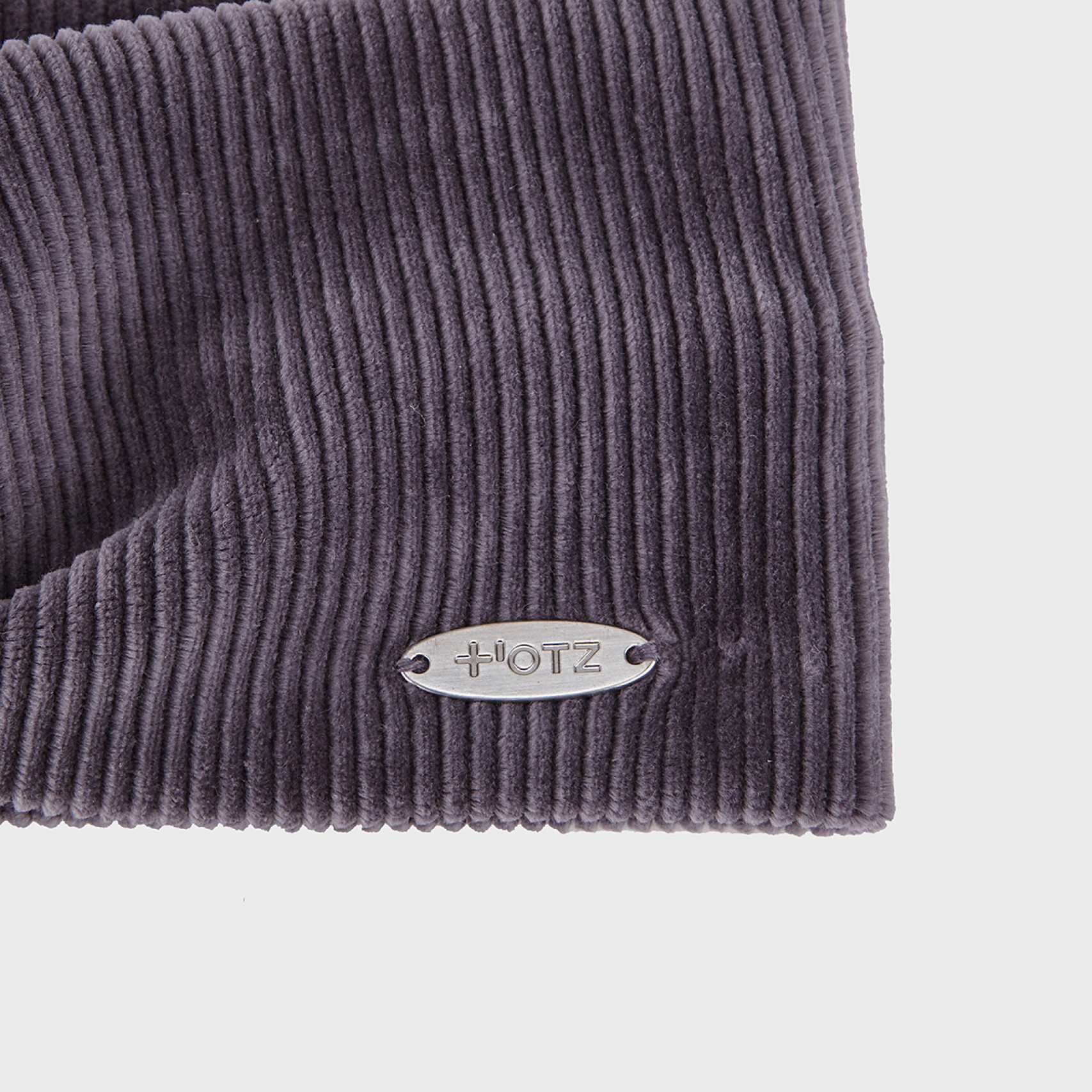 트위스트 코듀로이 헤어 밴드 그레이 / FLOTFA3A03