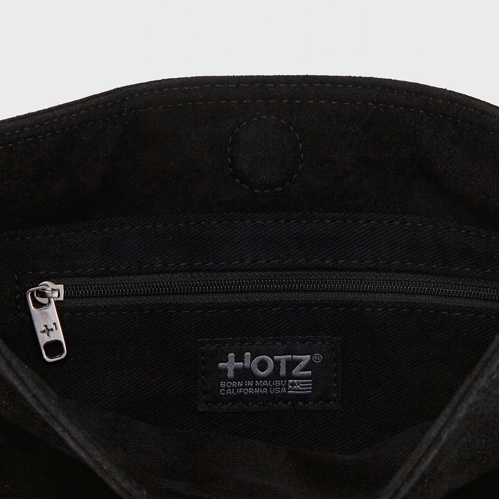 스웨이드 숄더백 블랙 / FLOTFA3B08