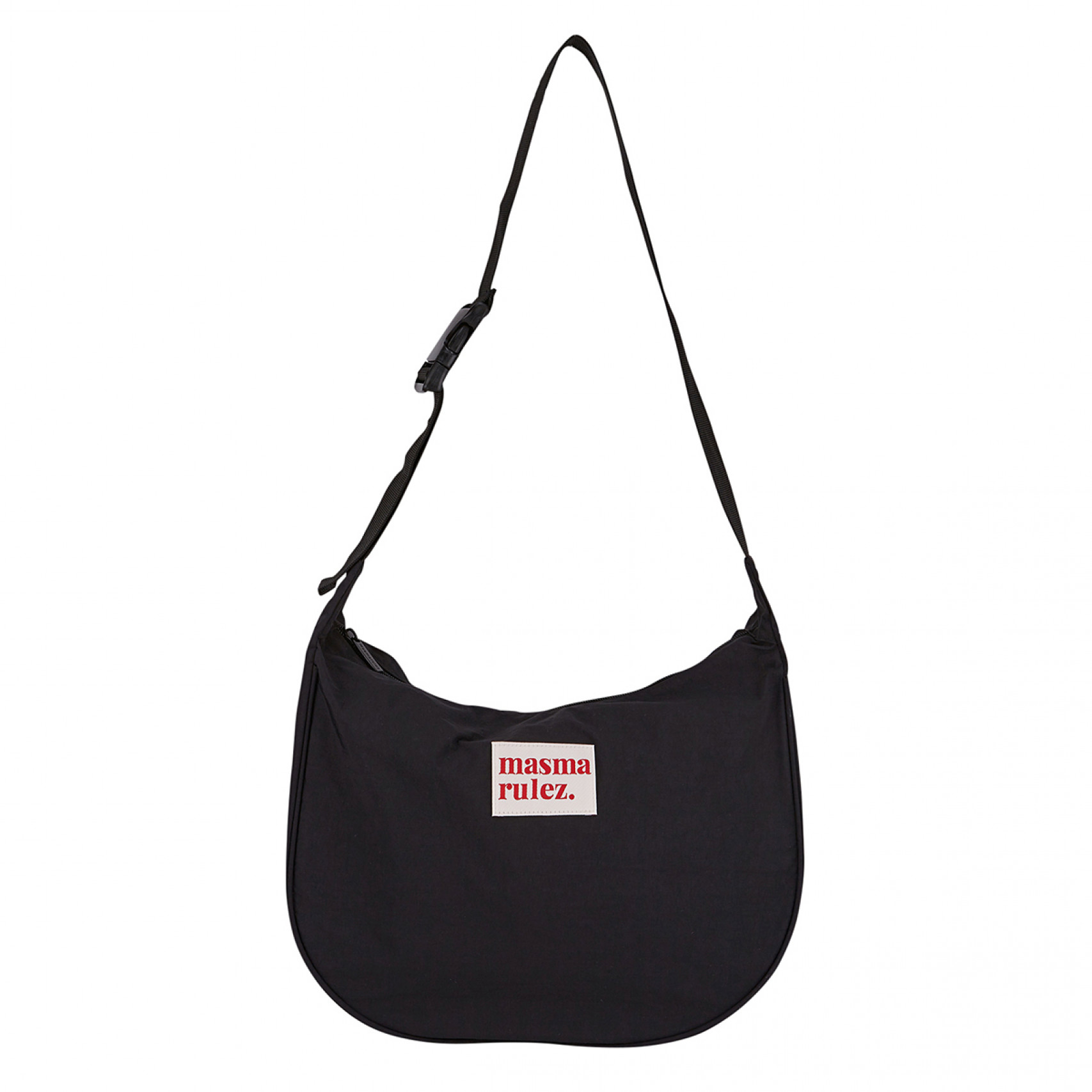 하프문 크로스백 블랙