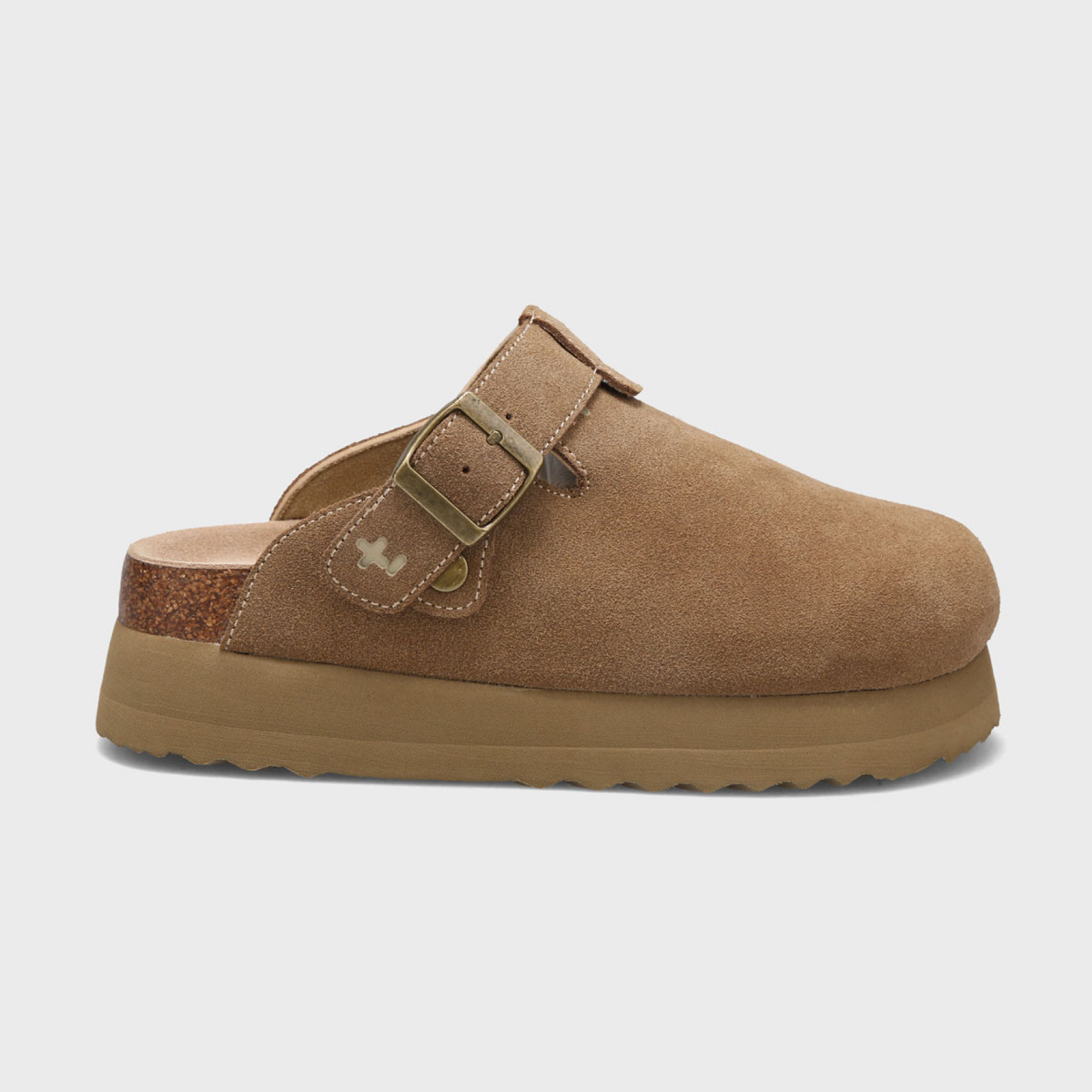 토피 스웨이드 클로그 베이지 여성 / FLOTFA3W46