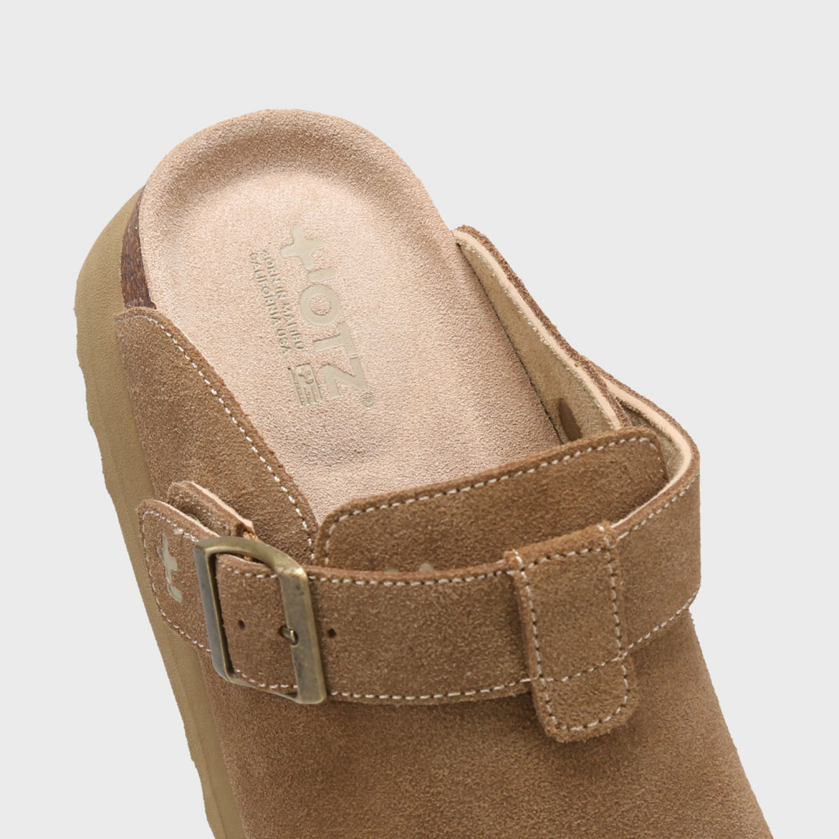 토피 스웨이드 클로그 베이지 여성 / FLOTFA3W46