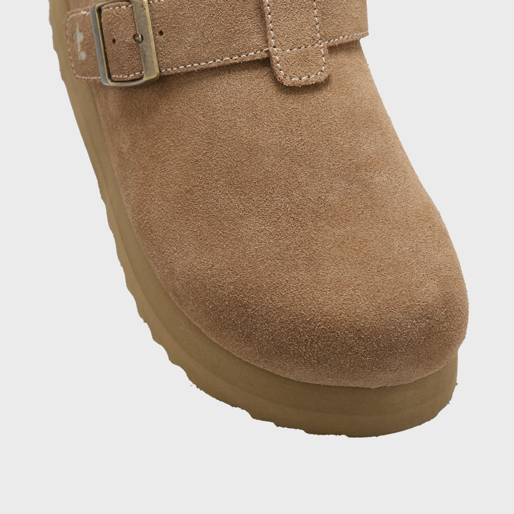 토피 스웨이드 클로그 베이지 여성 / FLOTFA3W46