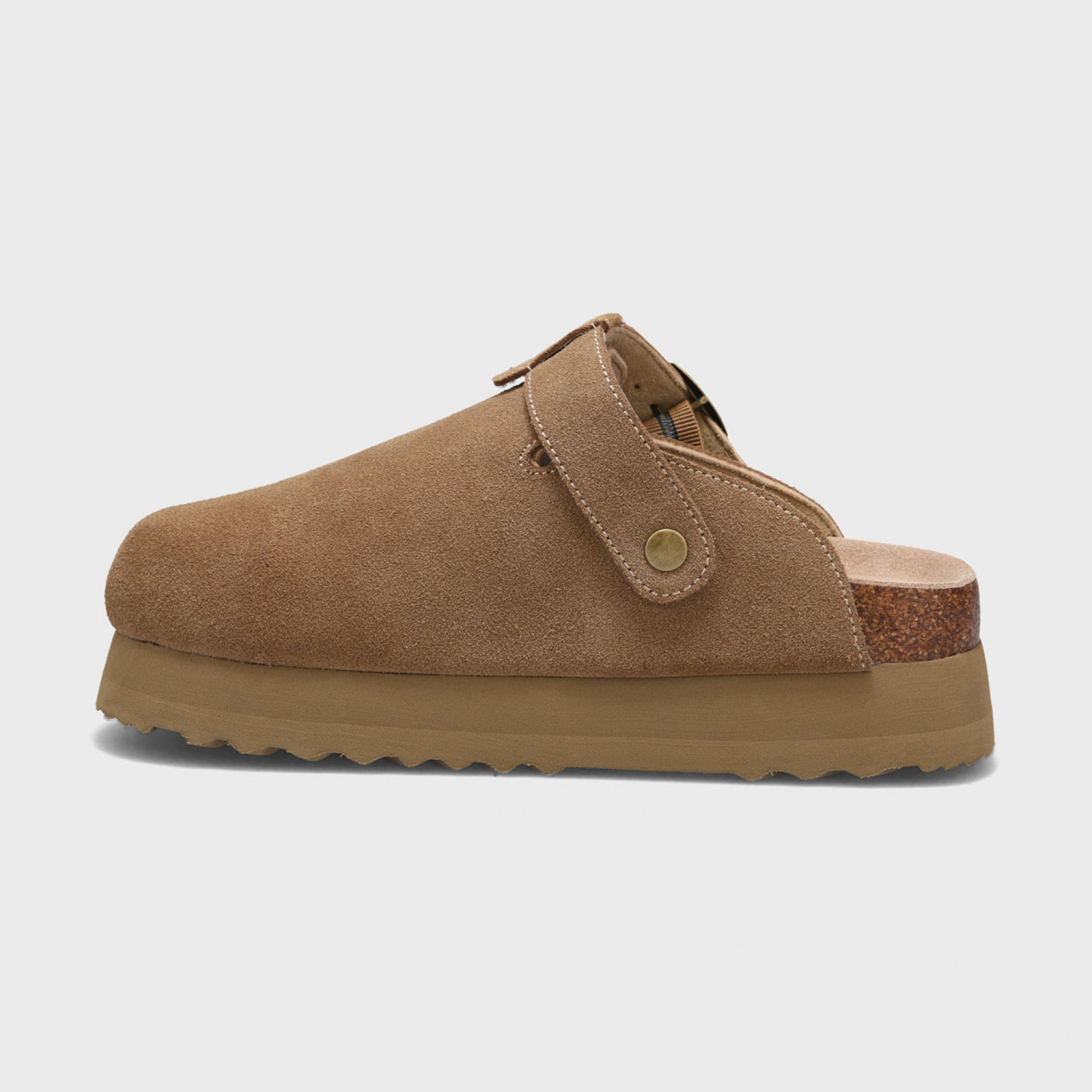 토피 스웨이드 클로그 베이지 여성 / FLOTFA3W46