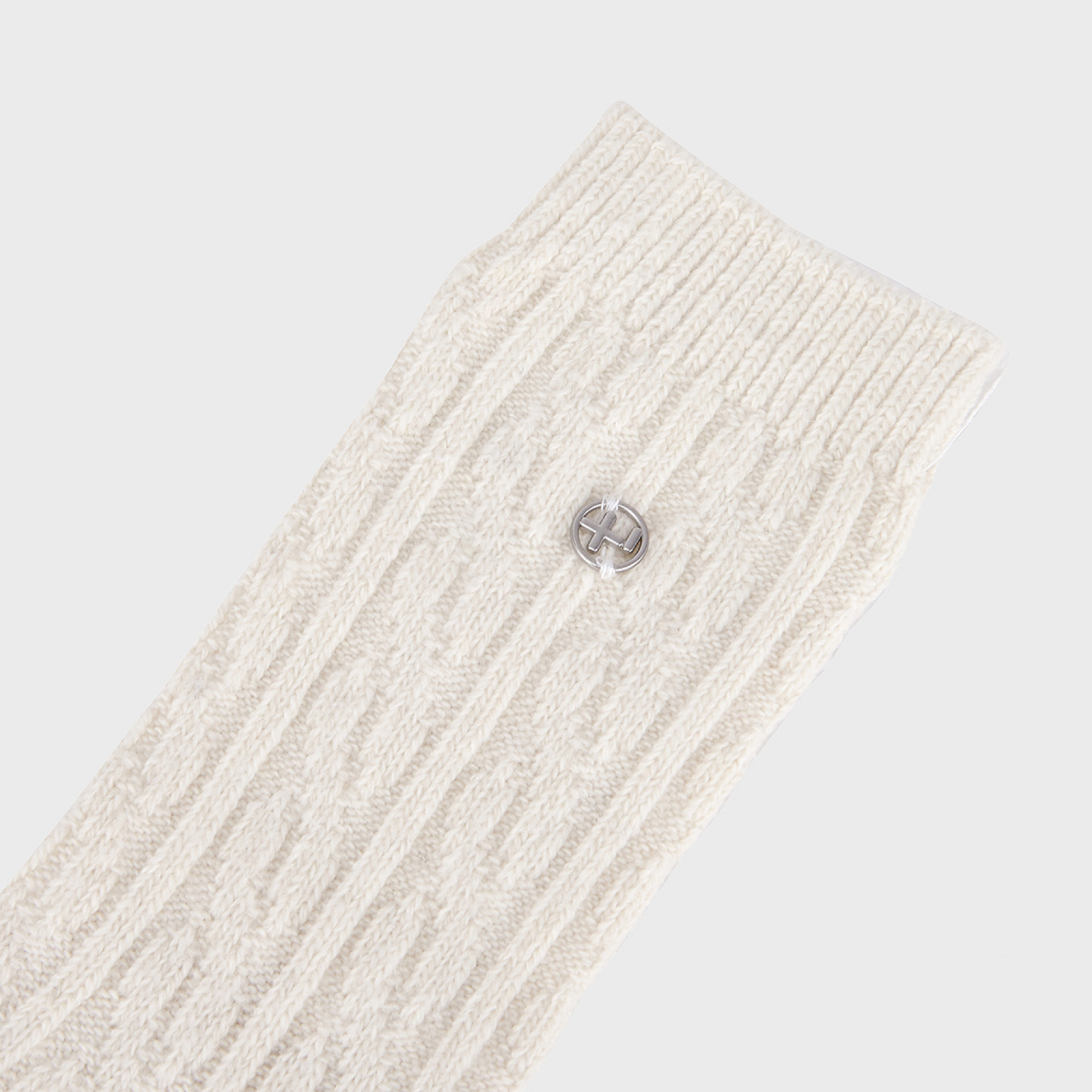 케이블 니트 삭스 아이보리 / FLOTFA3L10