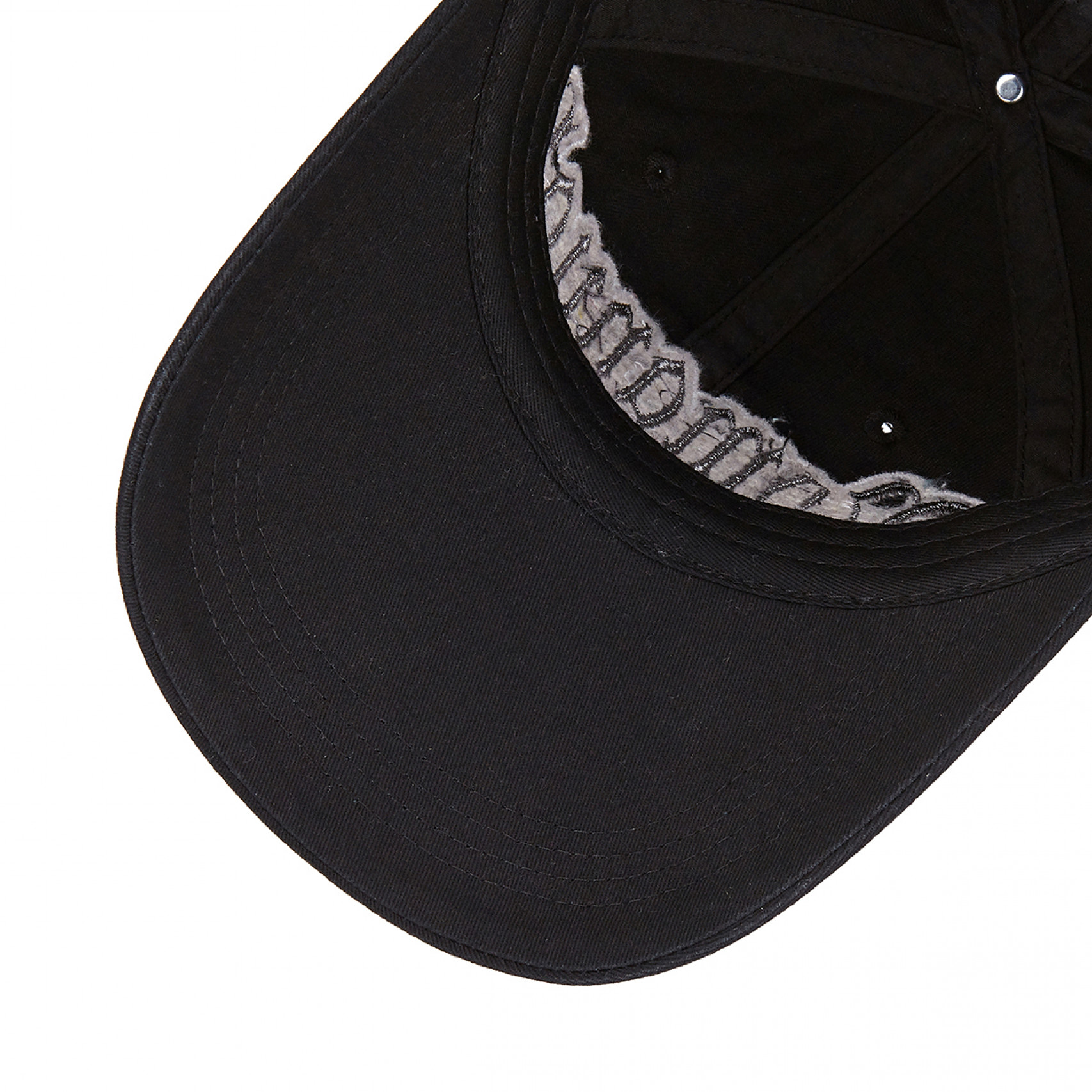 고딕 패치 볼캡 블랙 / NMWF52HG04BLK000