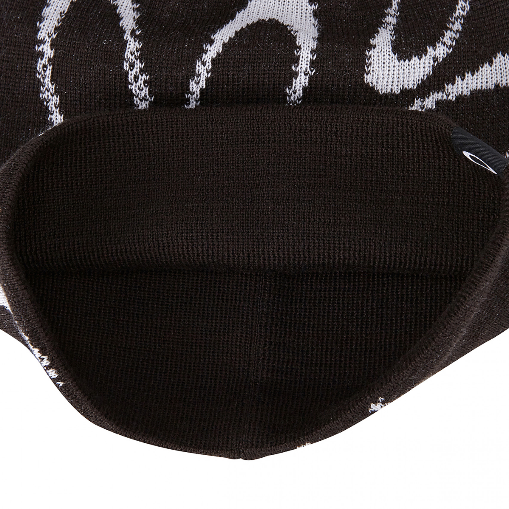 일립스 그래픽 비니 블랙 화이트 / FOS901946