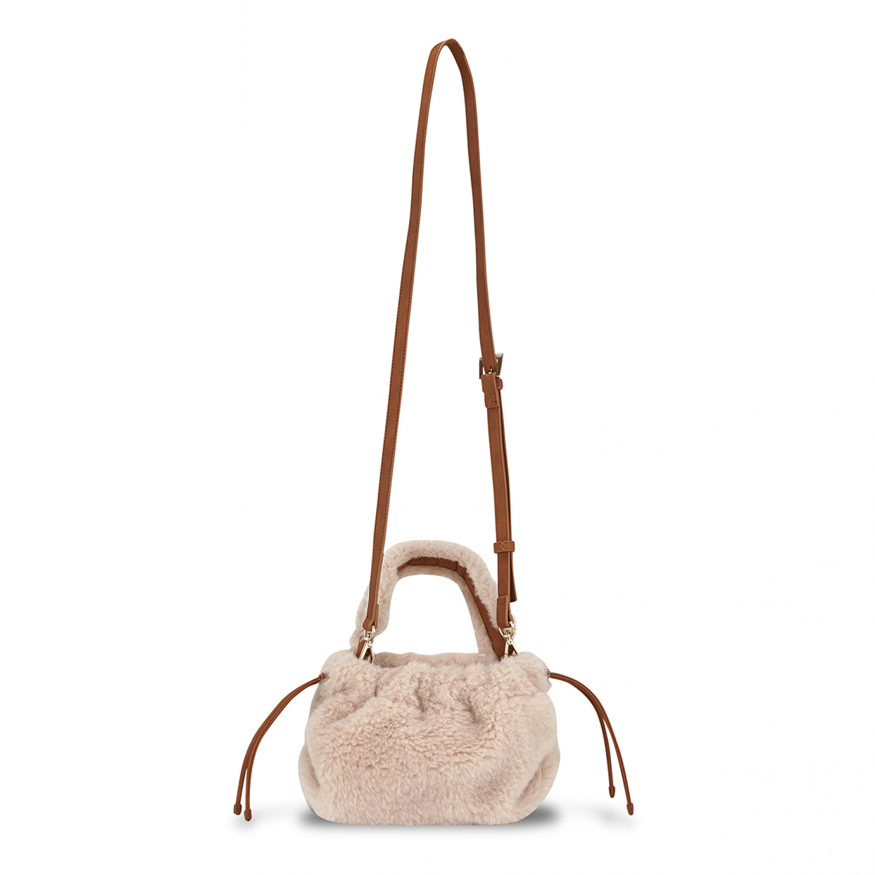 벌루니 퍼 미니백 카멜 / FLOTFF4B02