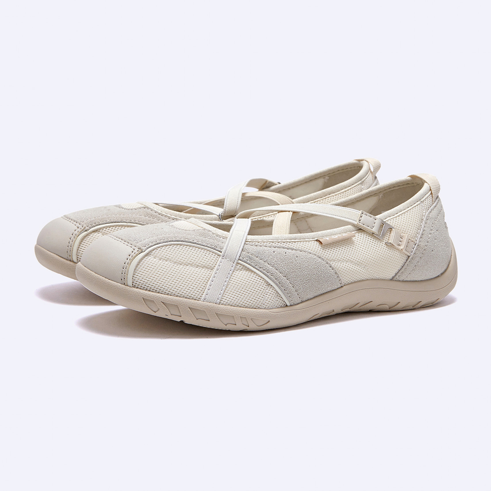 로마리 스웨이드 밴딩 스니커즈 아이보리 / FLOTGA1W57