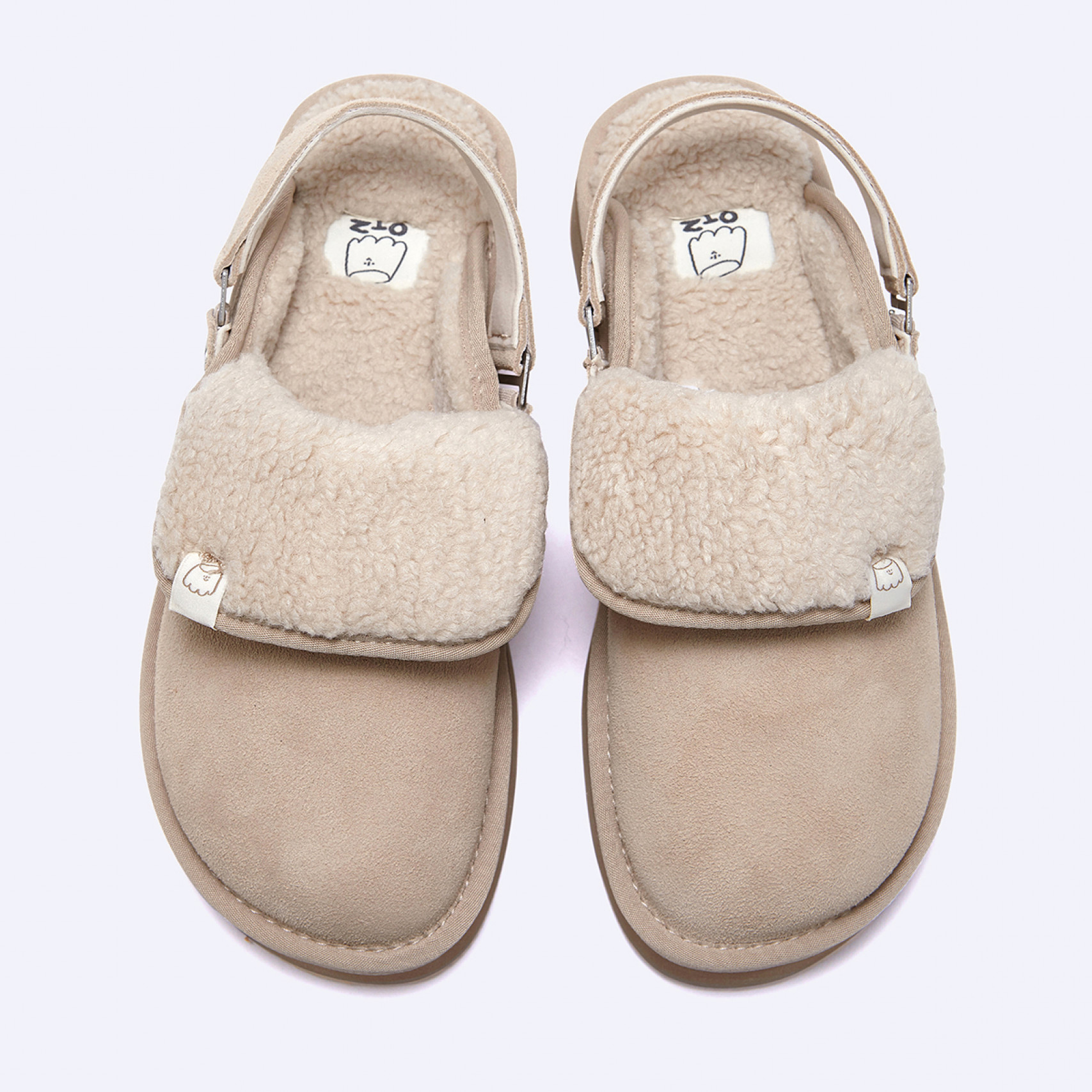 오찌x우무 벌루니 플랫폼 밴딩 슬라이드 아이보리 / FLOTFF4W21