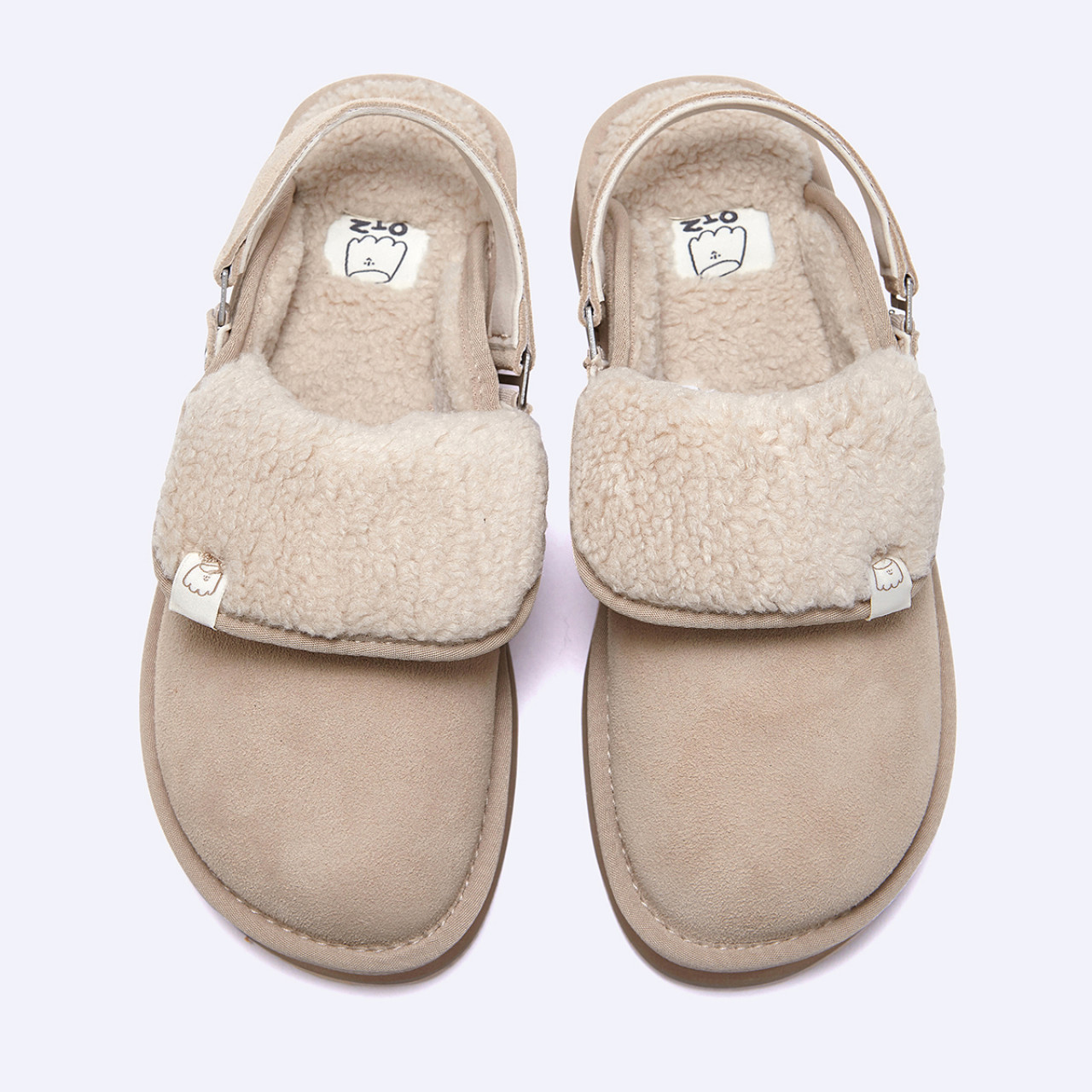 오찌x우무 벌루니 플랫폼 밴딩 슬라이드 아이보리 / FLOTFF4W21