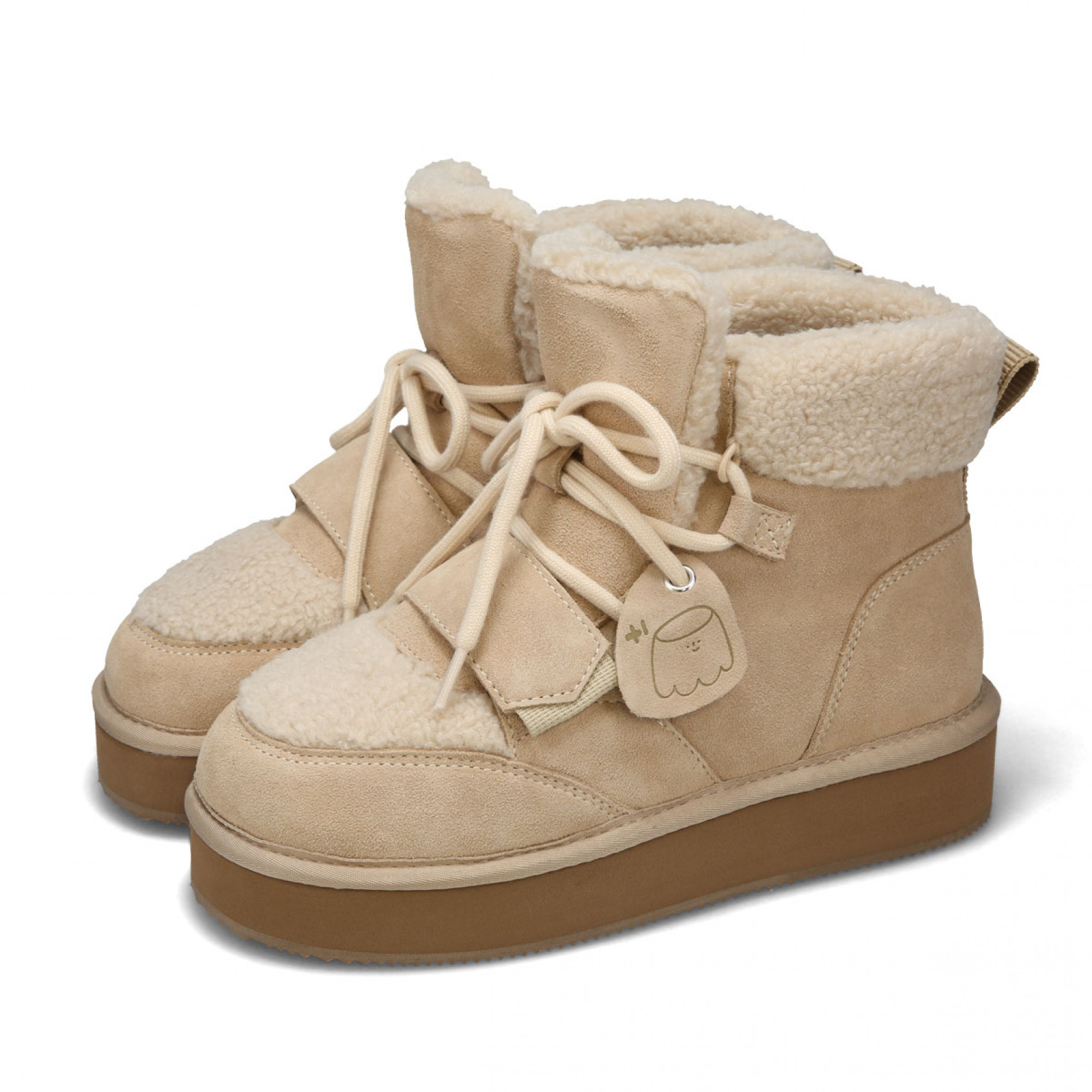 오찌x우무 벌루니 부츠 아이보리 / FLOTGA4W34