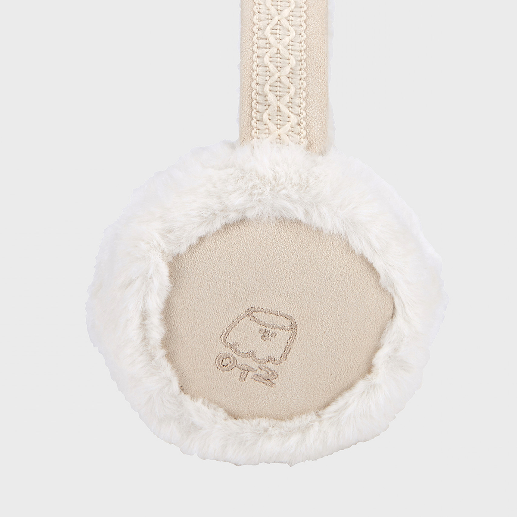 오찌x우무 벌루니 퍼 이어머프 아이보리 / FLOTFF4A12