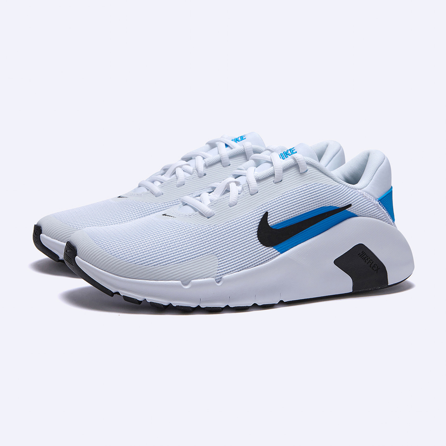 플렉스 트레인 화이트 블루 히어로 블랙 남성 / HV9972-101