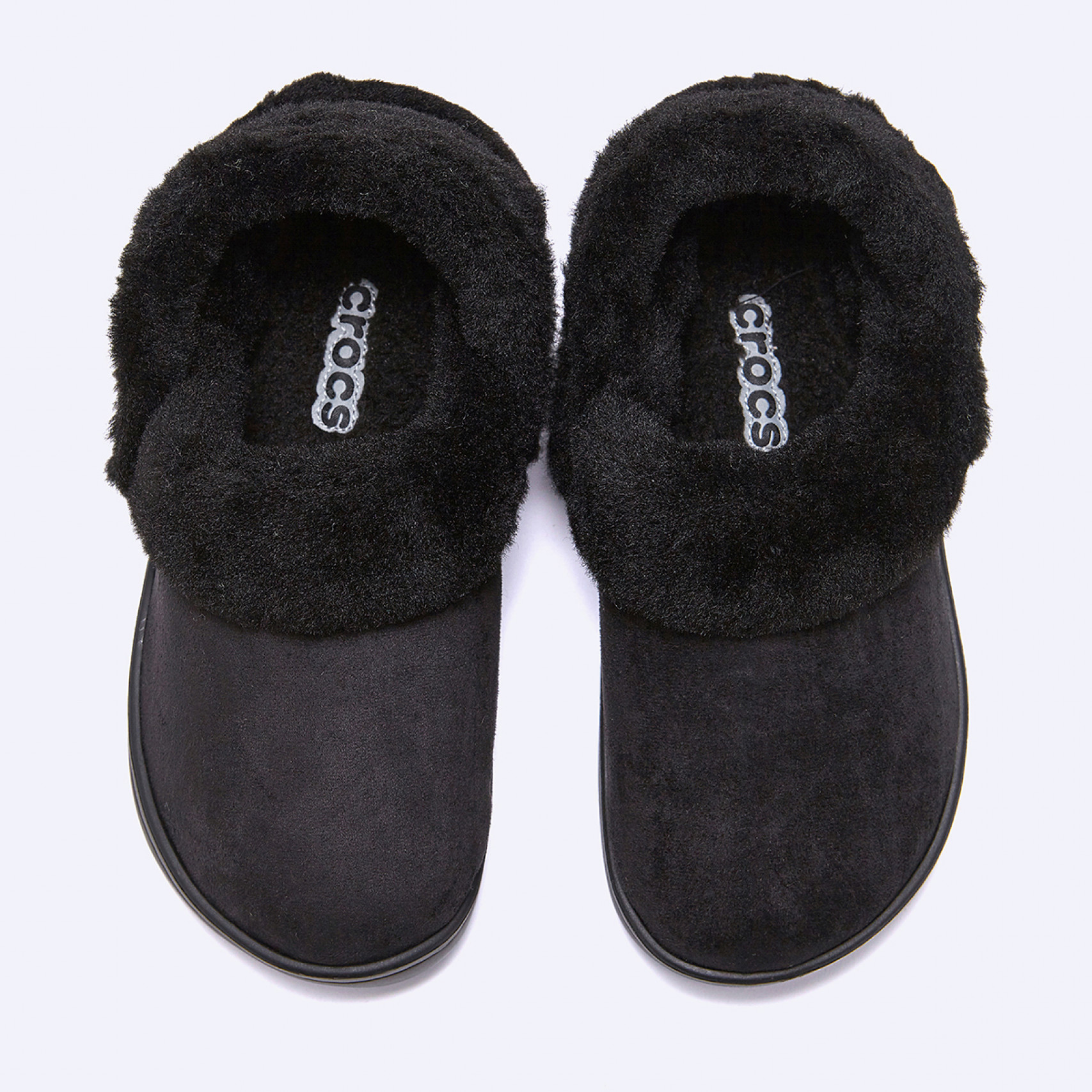 클래식 언퍼게터블 스웨이드 클로그 블랙 여성 / 212106-001