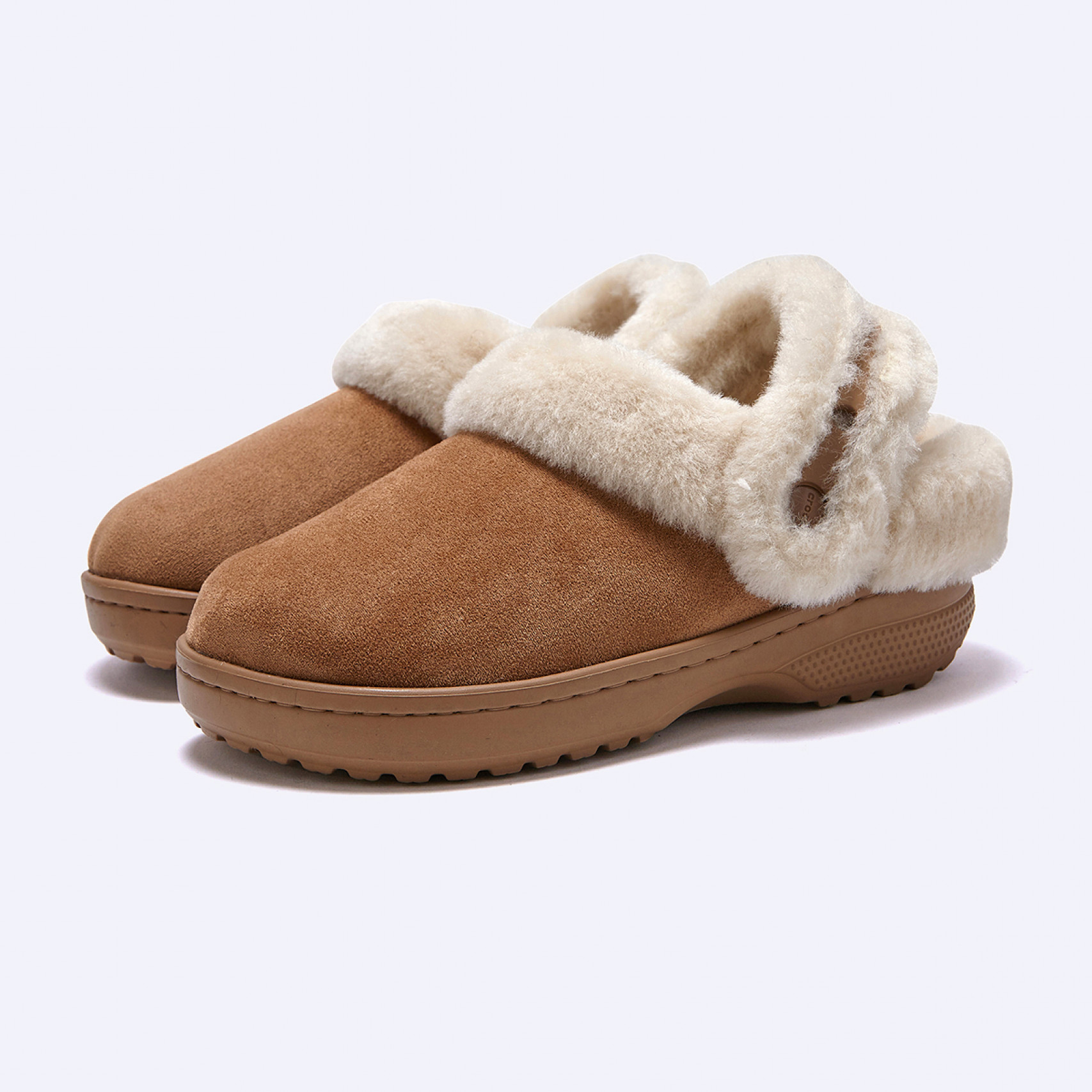 클래식 언퍼게터블 스웨이드 클로그 세피아 여성 / 212106-2EY