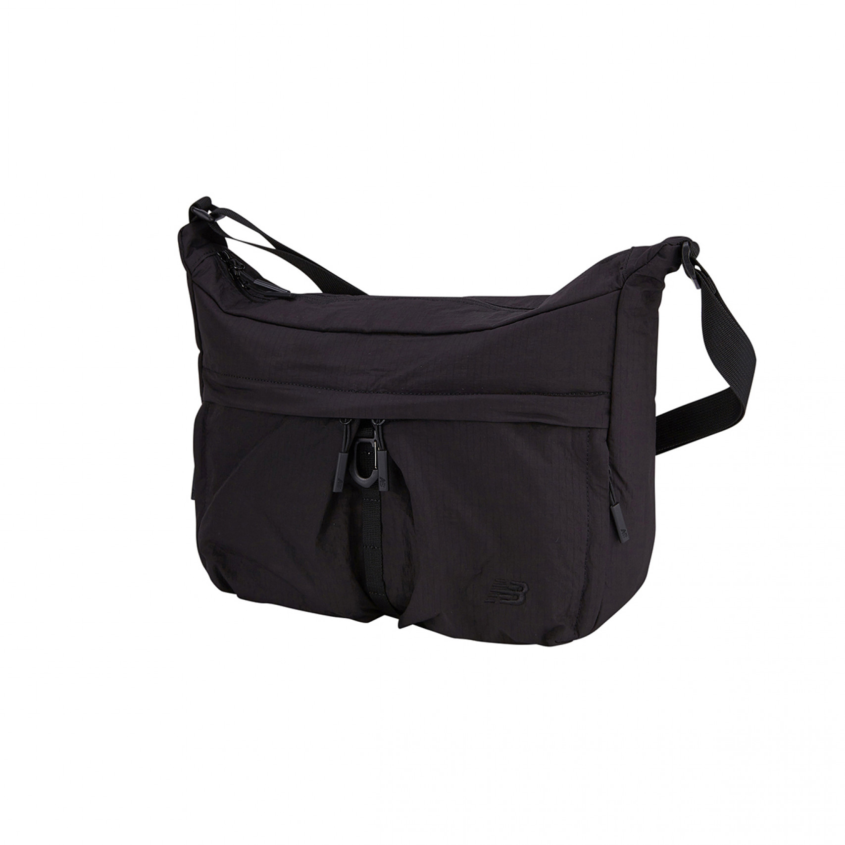 올라운드 매트글로시 투 포켓 크로스백 블랙 / NBGCFB2103