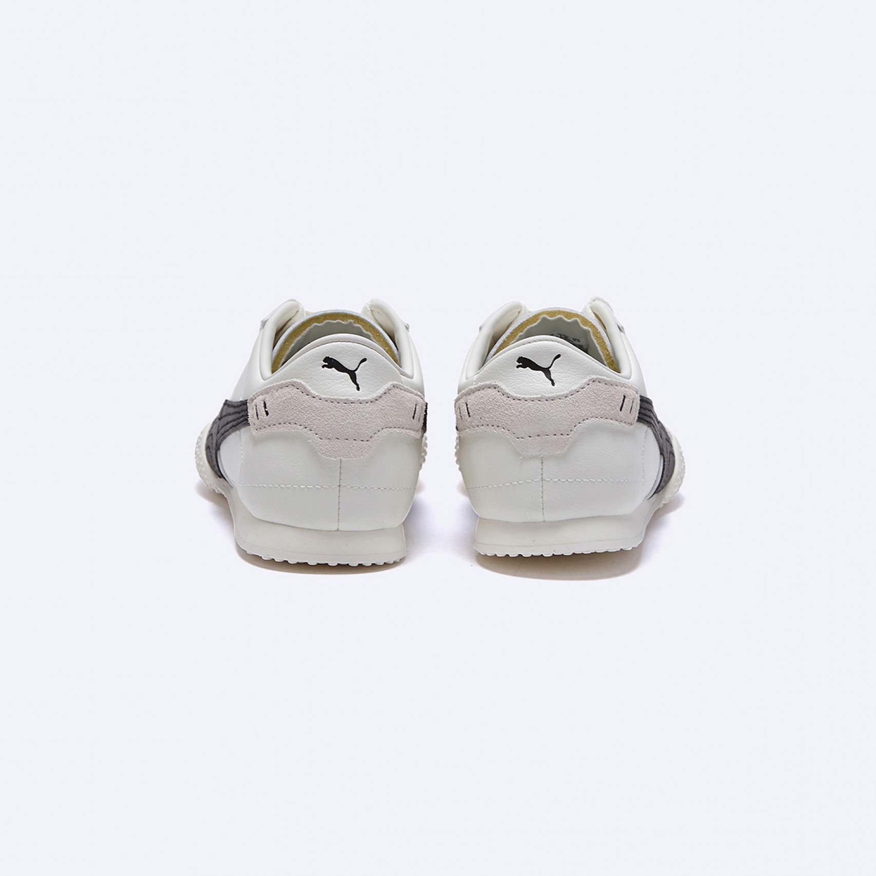 벨라 UT 레더 웜 화이트 블랙 여성 / 40525601