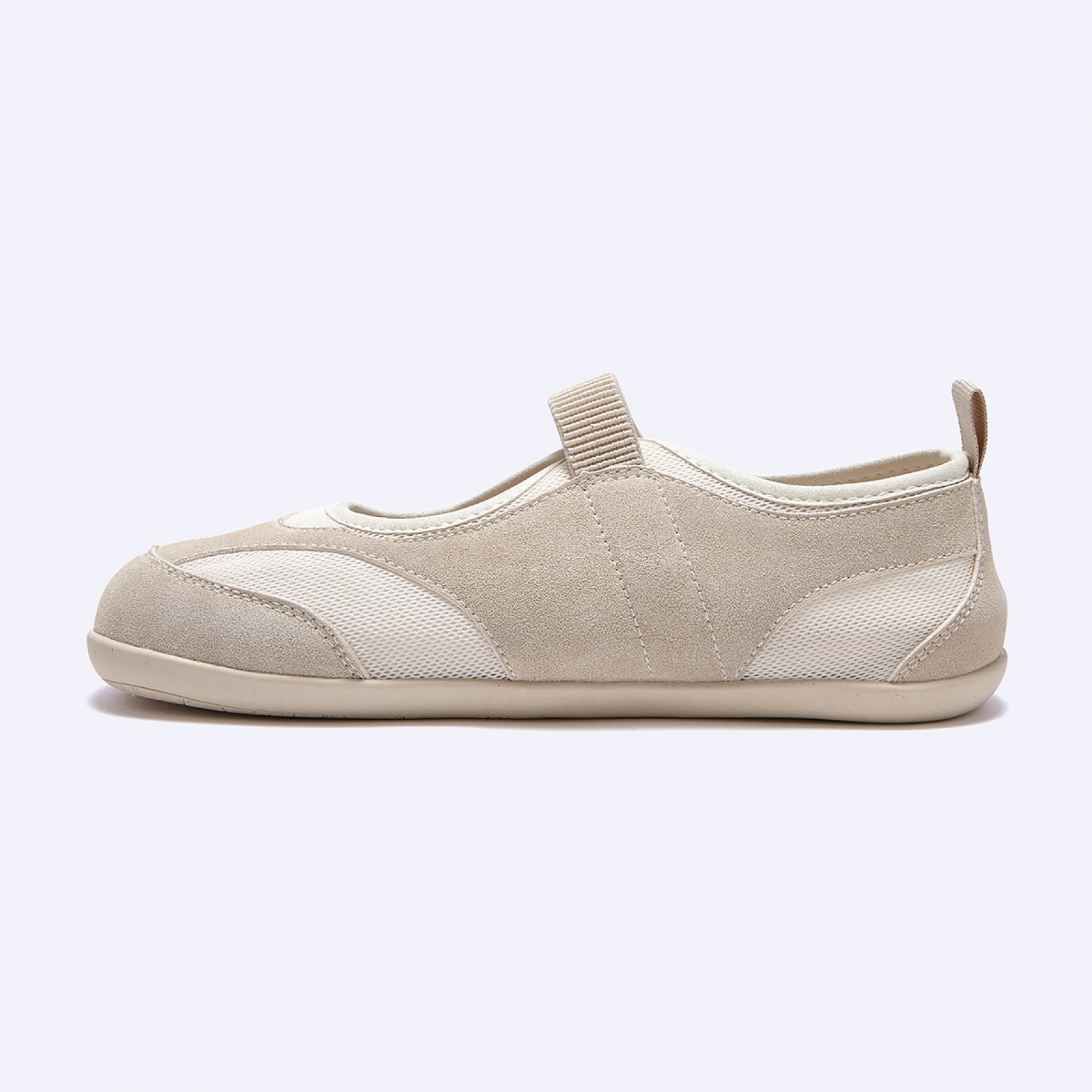 (1/30 예약발송) 툴레아 밴딩 플랫 스웨이드 아이보리 / FLOTGA1W21