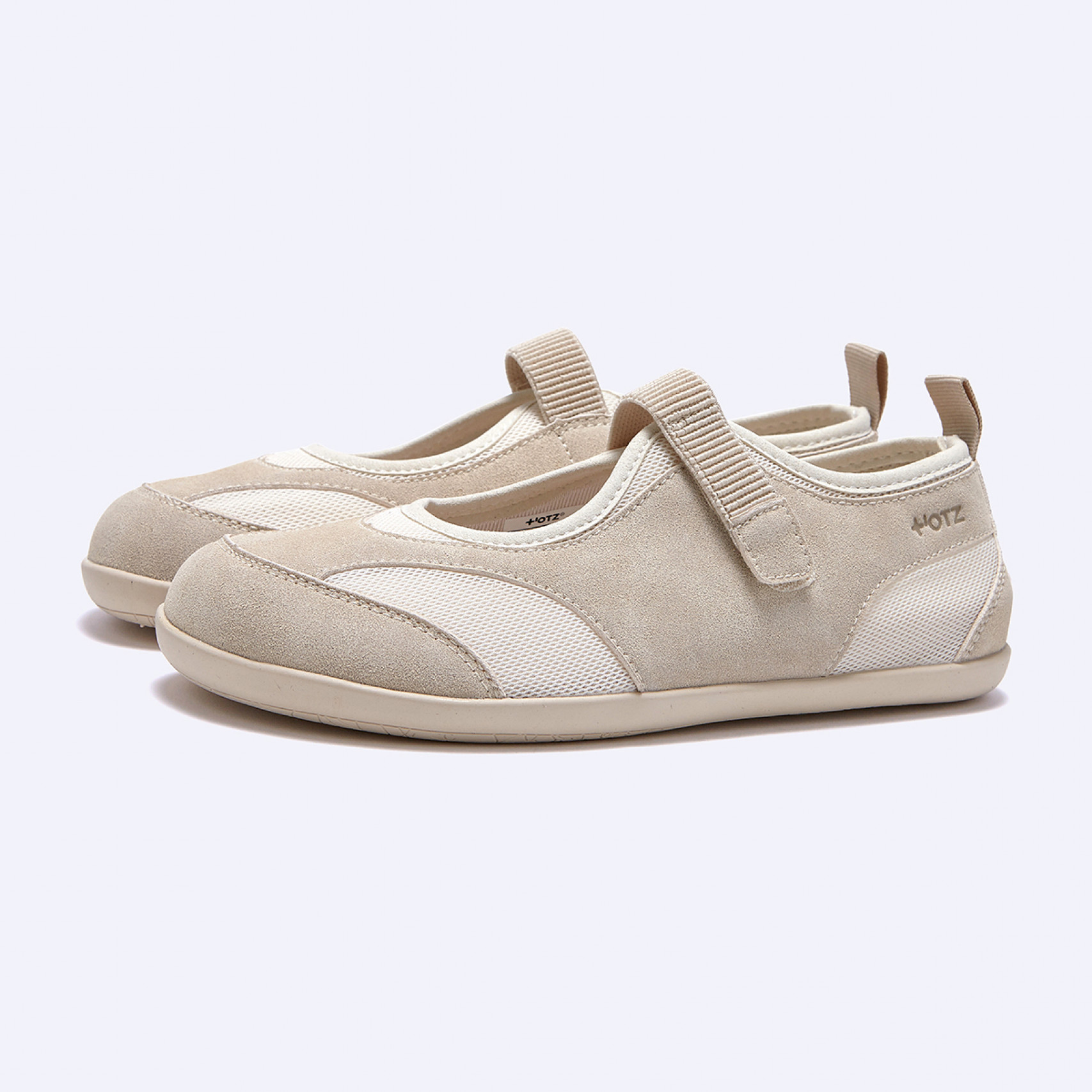 (1/30 예약발송) 툴레아 밴딩 플랫 스웨이드 아이보리 / FLOTGA1W21