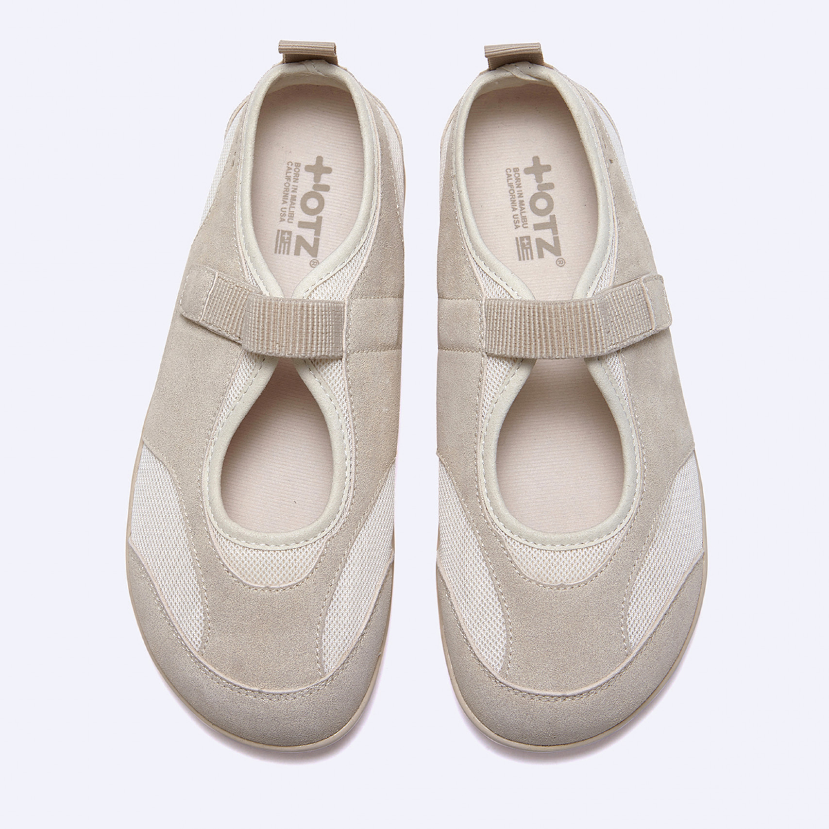 (1/30 예약발송) 툴레아 밴딩 플랫 스웨이드 아이보리 / FLOTGA1W21